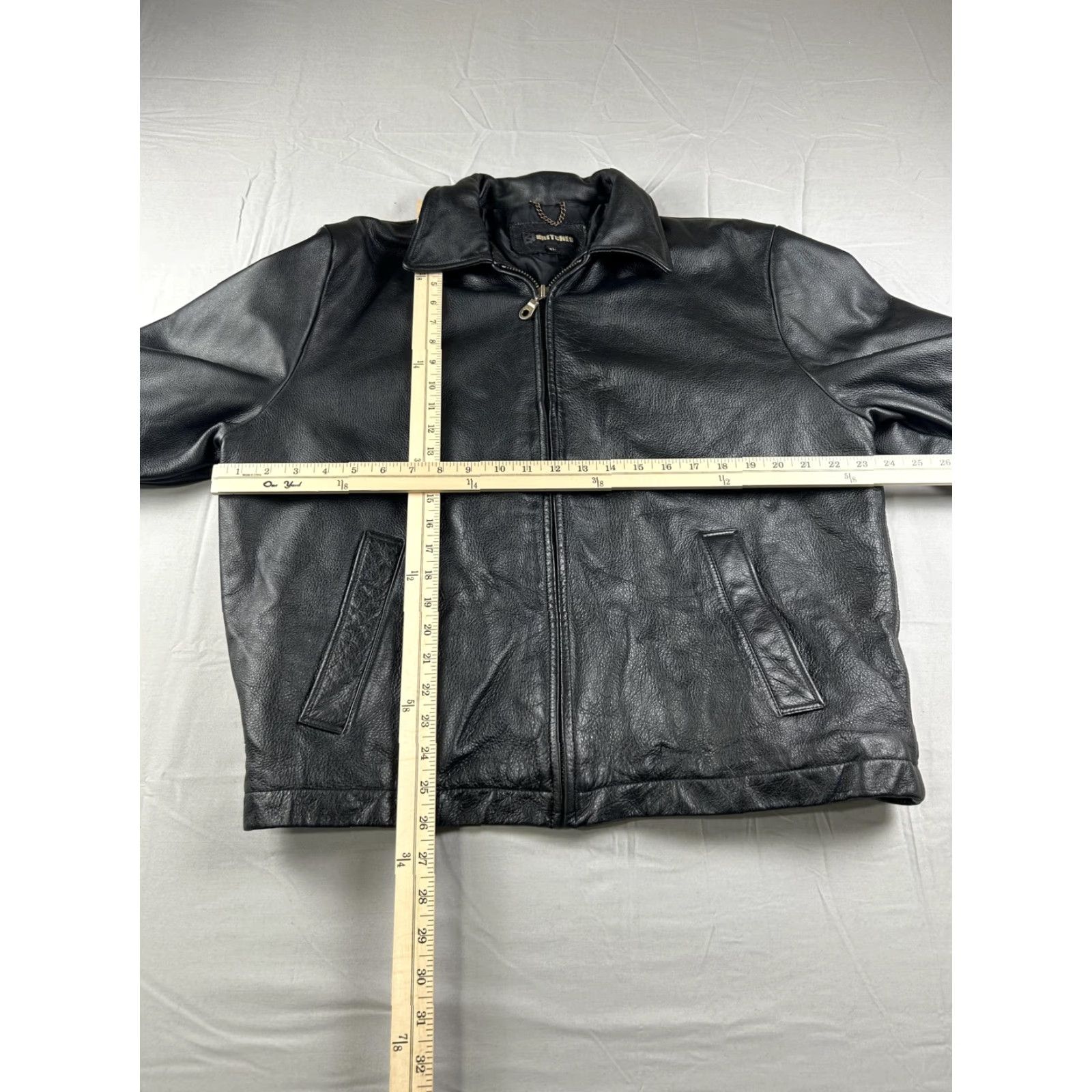 Vintage VINTAGE BRITCHES Jacket Men XL Black Leather Quilted Lined Bomber Buckle Insulated Biker Size US XL / EU 56 / 4 - 7 Thumbnail