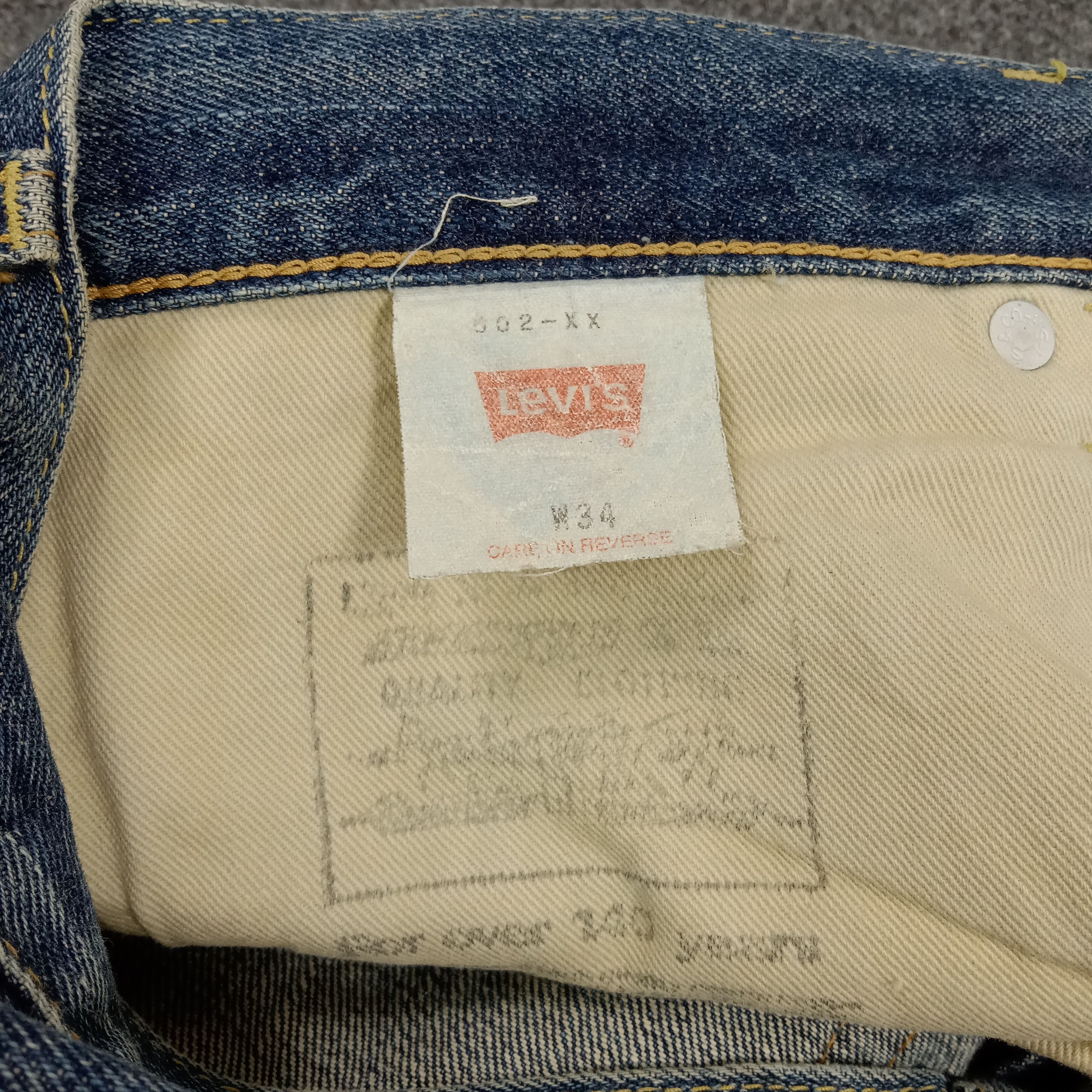 Levi's Levi's 502 Big E Selvedge Distressed 90's Denim Jeans E1A33 Size US 34 / EU 50 - 14 Thumbnail