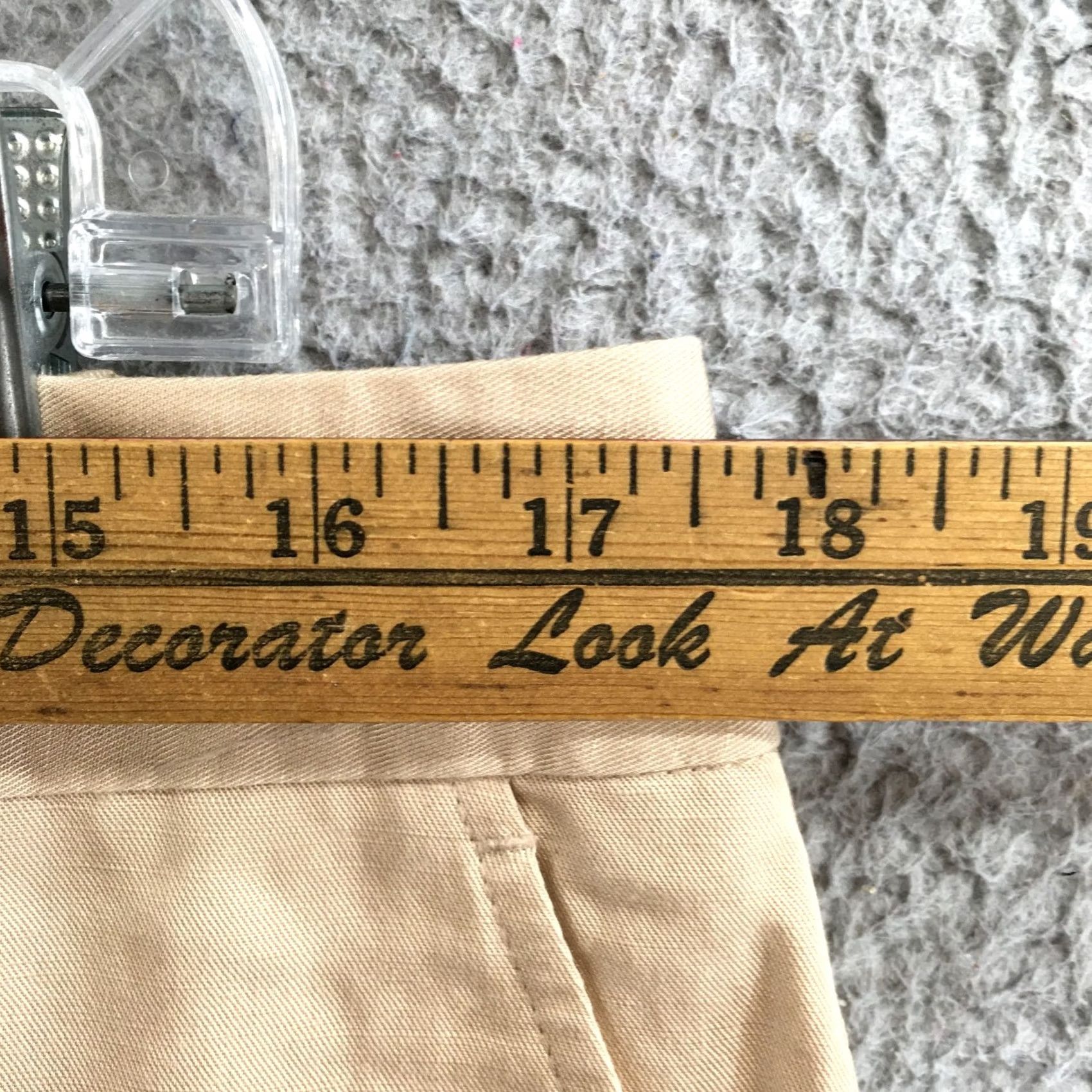 Worthington Worthington Pants Womens 14 Beige Khaki High Rise Straight Zip Fly Casual NEW Size 36" / US 14 / IT 50 - 7 Thumbnail