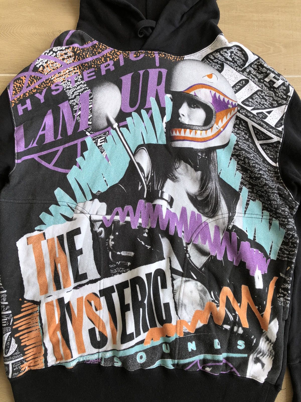 Hysteric Glamour Hysteric Glamour Aop His Girl Biker Hoodie Size US M / EU 48-50 / 2 - 7 Thumbnail