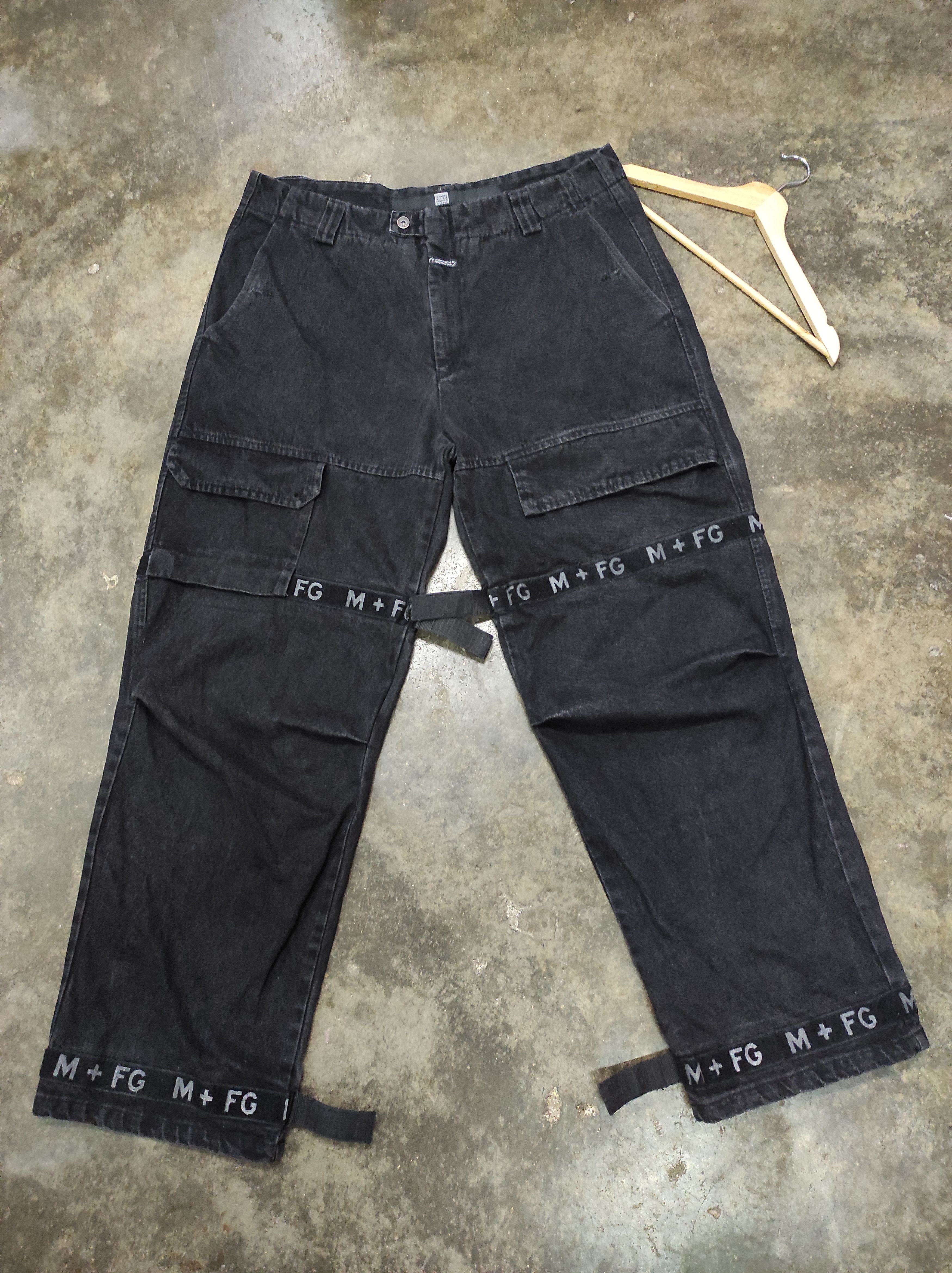 image of Archival Clothing x Avant Garde Le Jean De Marithe Francois Girbaud Heavy Denim Distressed in Black