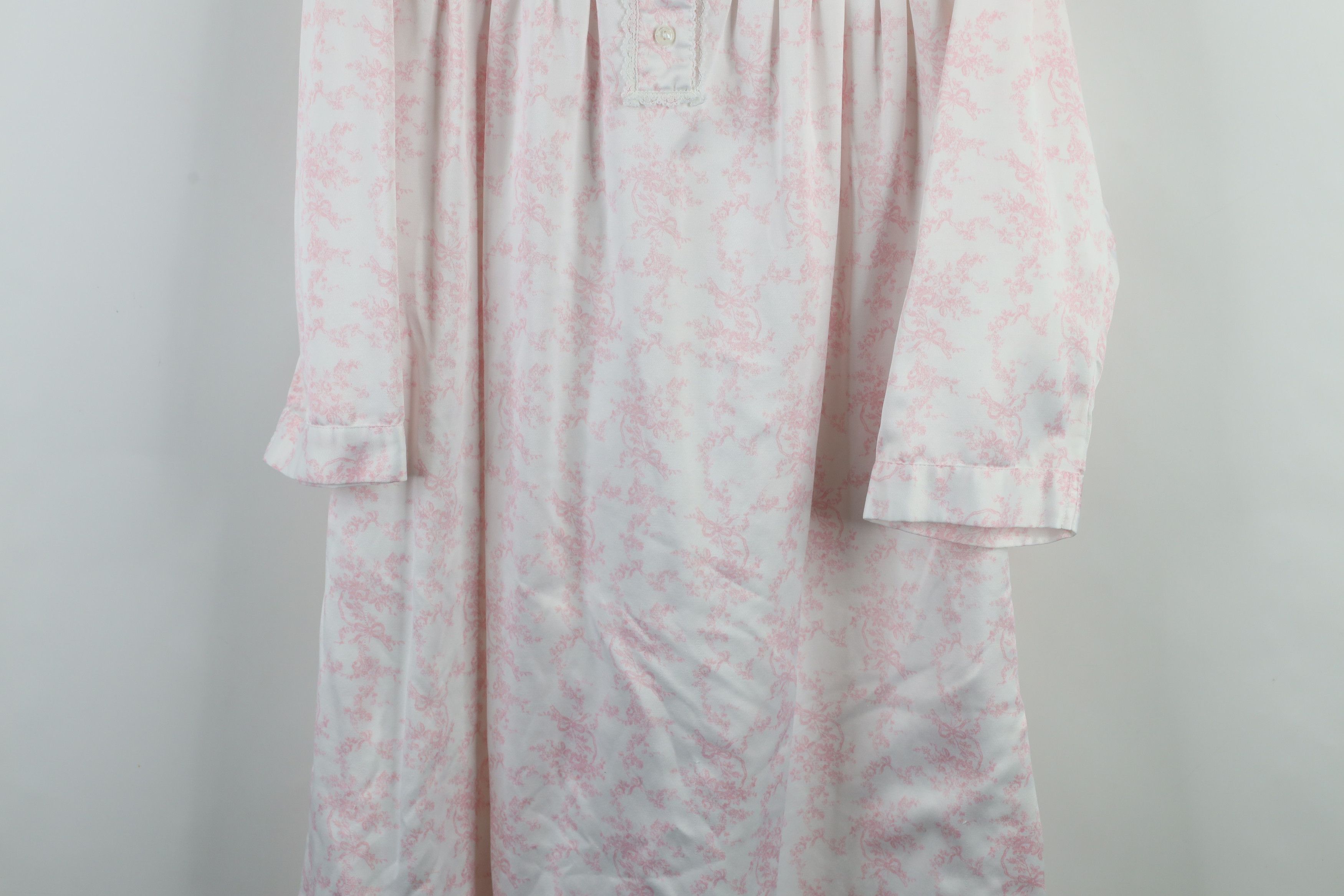 Vintage Vintage 90s Miss Elaine Flower All Over Print Night Gown Size S / US 4 / IT 40 - 3 Thumbnail