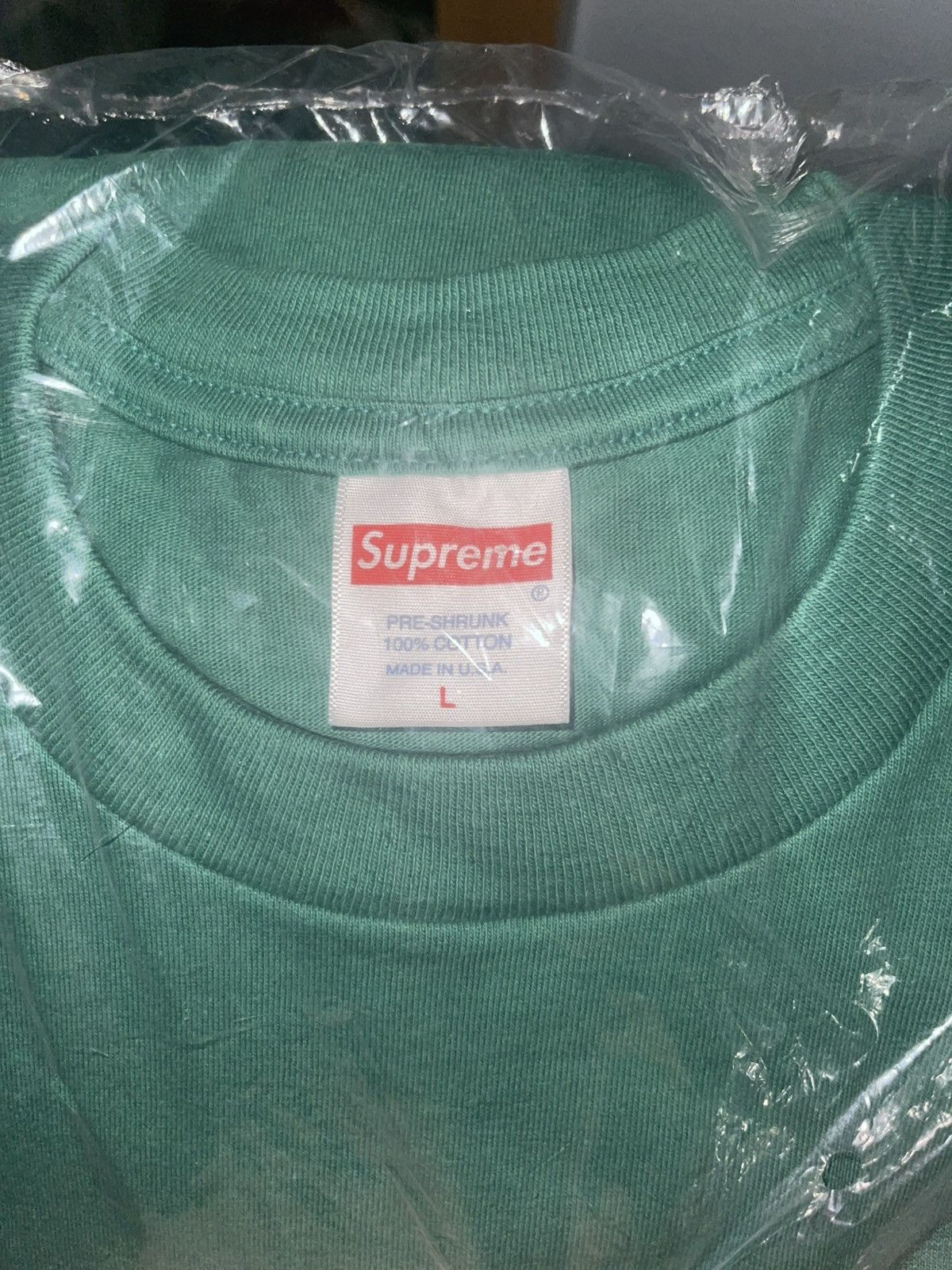 Supreme Supreme NOT SORRY TEE, light pine green, deadstock Size US L / EU 52-54 / 3 - 3 Thumbnail