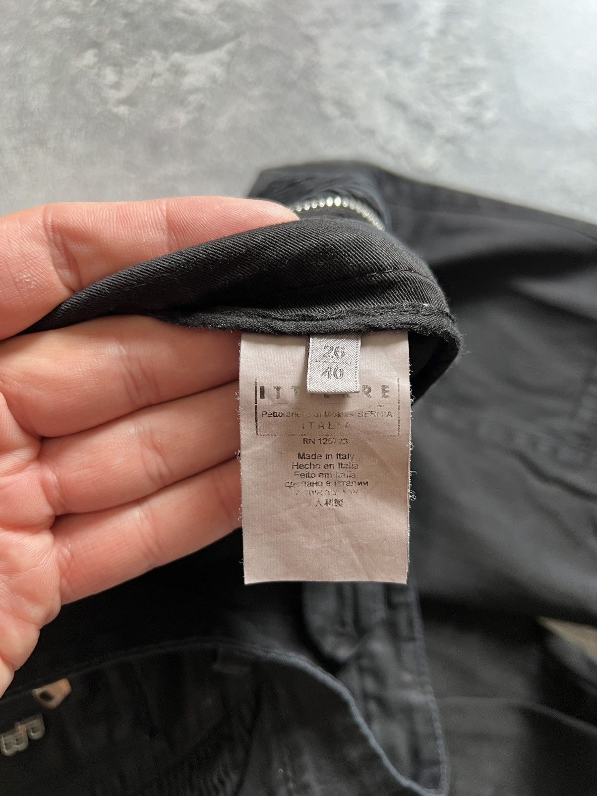 Pierre Balmain Pierre Balmain Womens Black Skinny Moto Denim Jeans Pants 26 Size 27" / US 4 / IT 40 - 10 Thumbnail