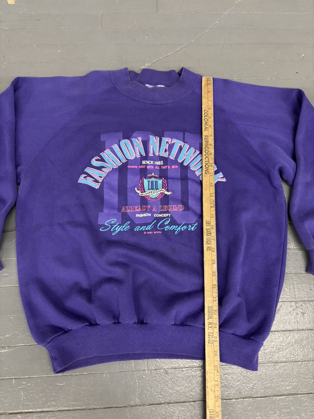 Vintage 90s vintage fashion network sweatshirt Size XL / US 12-14 / IT 48-50 - 5 Thumbnail