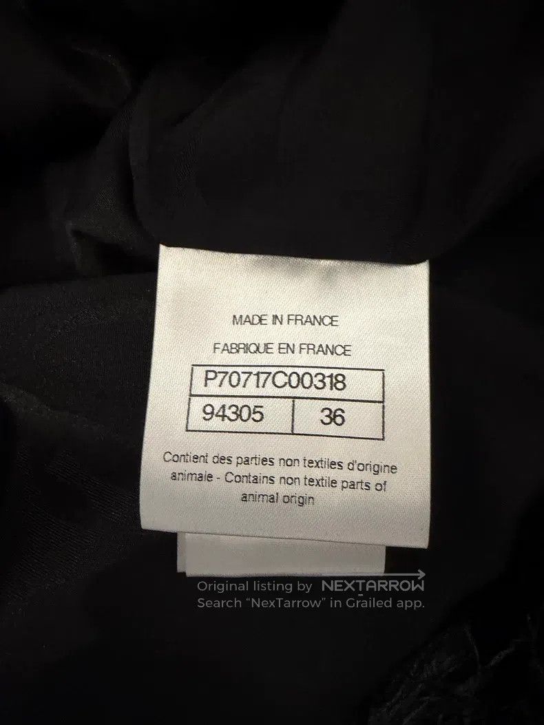 Chanel Chanel 21A black pearl buckle doll collar two pockets blac Size XS / US 0-2 / IT 36-38 - 5 Thumbnail
