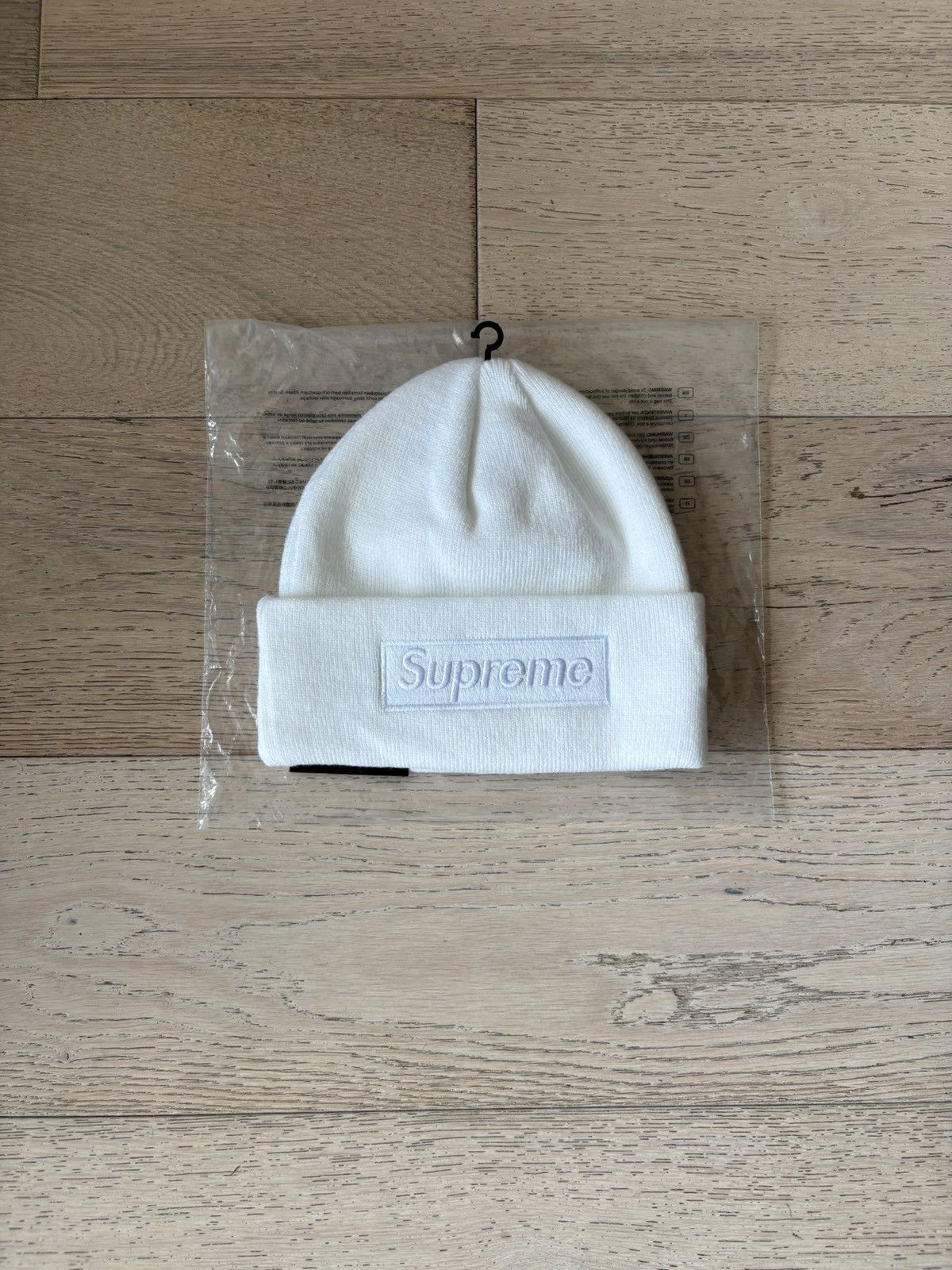Supreme Supreme White Box Logo Beanie Size ONE SIZE - 1 Thumbnail