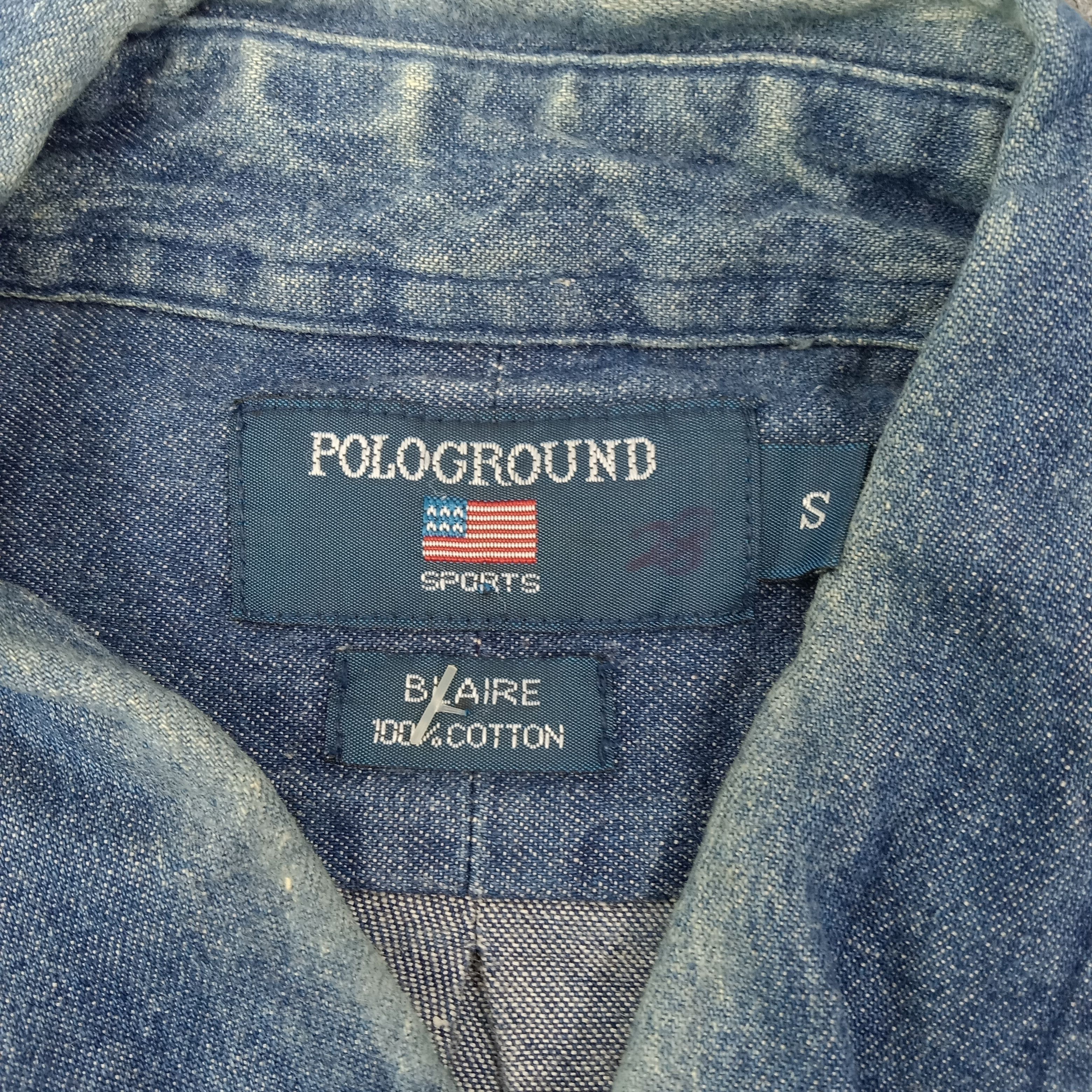 Polo Ralph Lauren PoloGround Sport Denim Button Up Shirt C259N73 Size US M / EU 48-50 / 2 - 3 Thumbnail