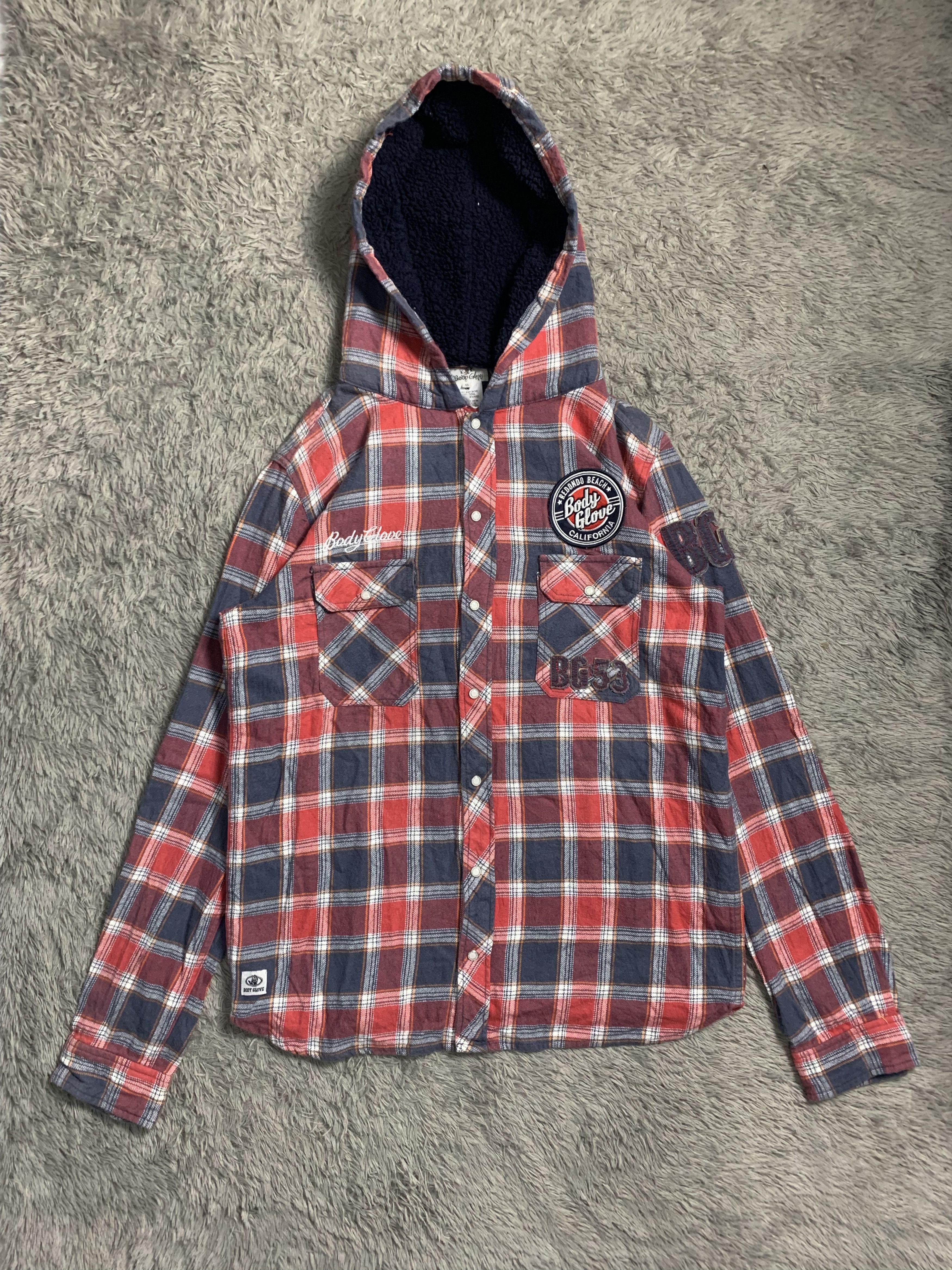 Japanese Brand Body Glove Surf Style Patches Fur Hoodie Size US XL / EU 56 / 4 - 1 Thumbnail