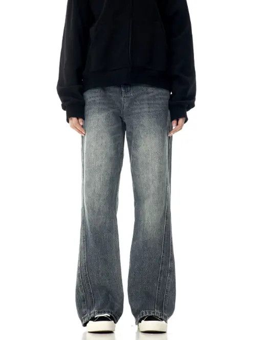 VIBE Retro American style flared washed jeans Size US 32 / EU 48 - 2 Thumbnail