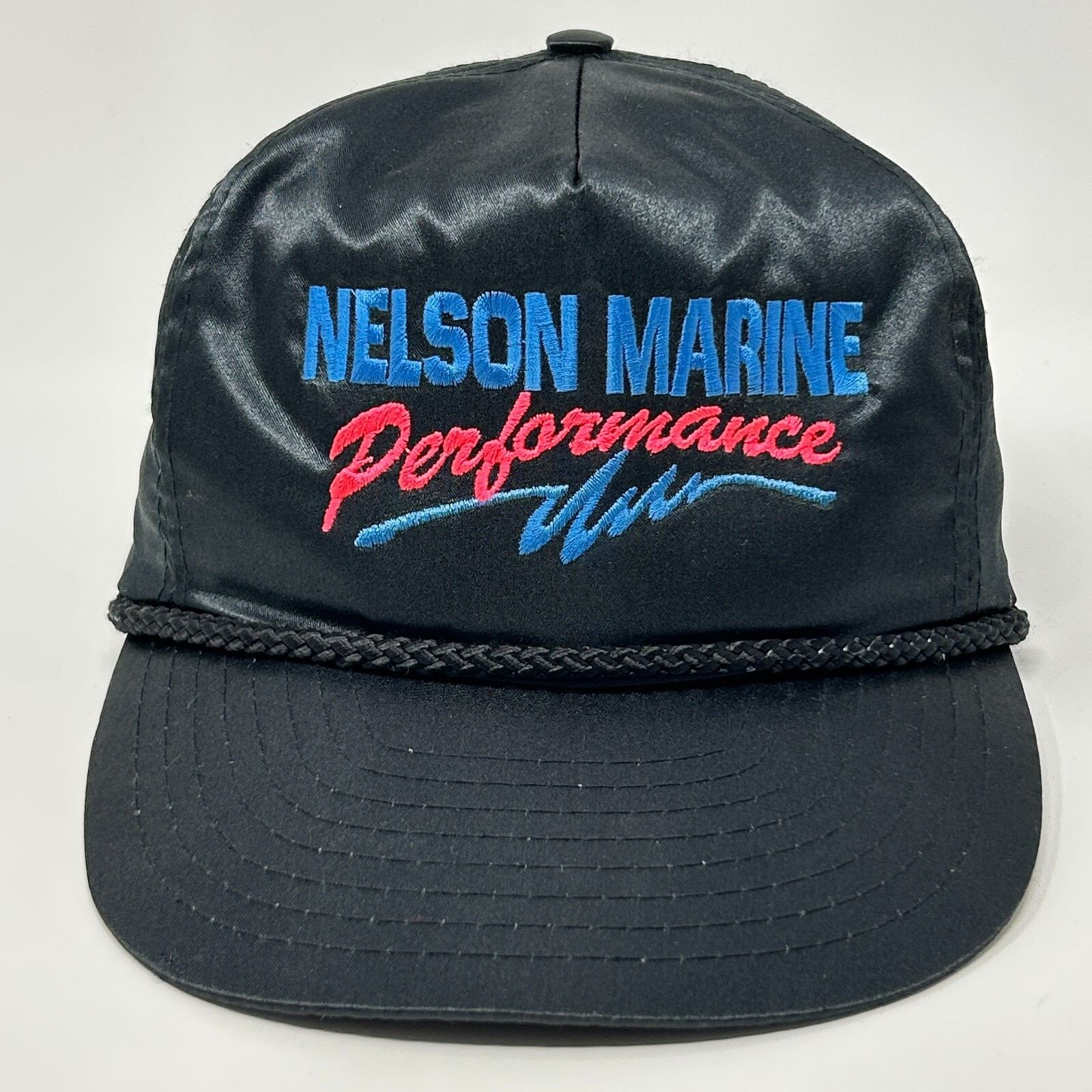 Nissan Vintage 90s Nelson Marine Performance Hat Baseball Cap Black Size ONE SIZE - 1 Thumbnail