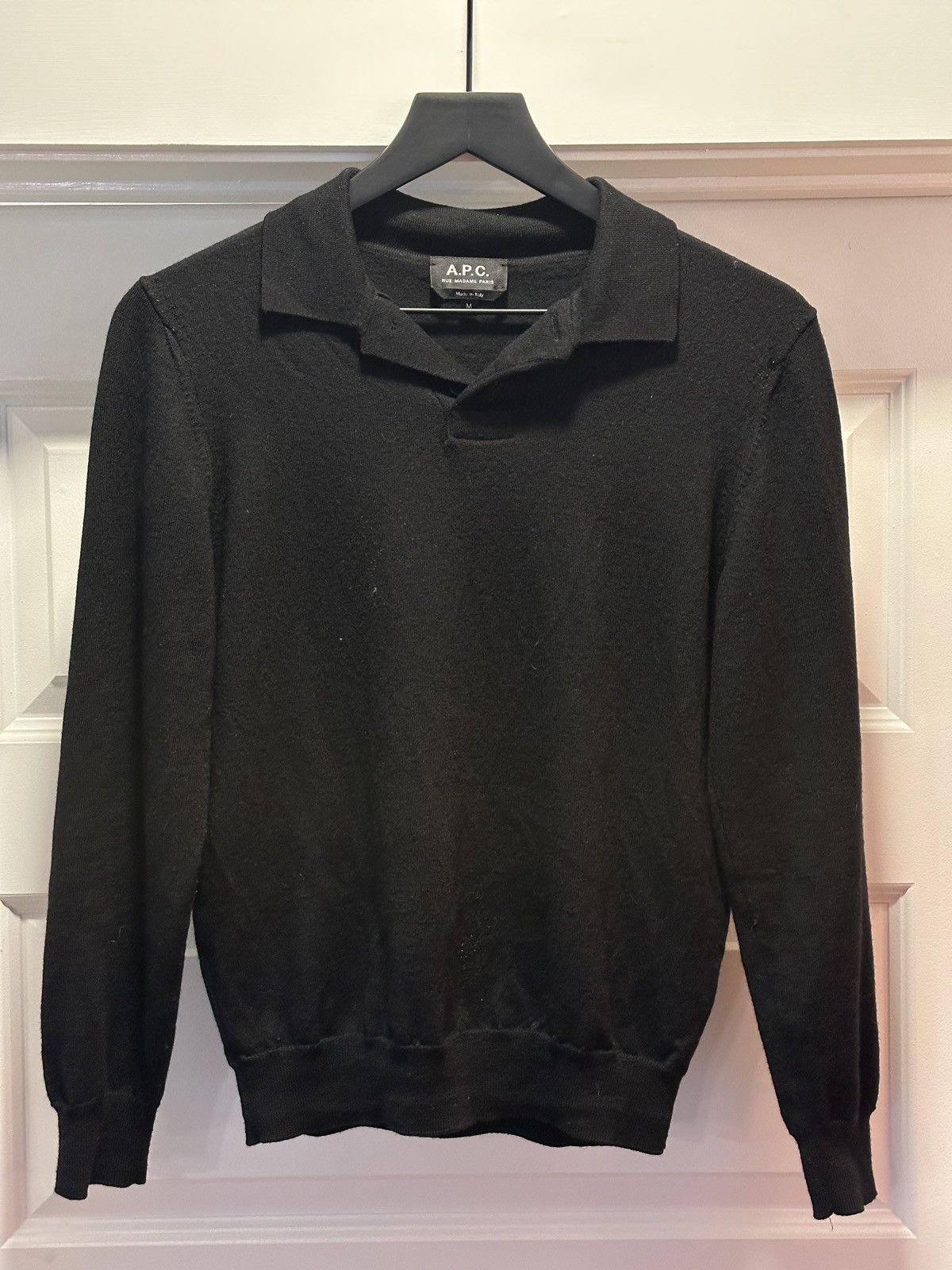 A.P.C. A.P.C. 100% Virgin Wool Polo Size US M / EU 48-50 / 2 - 1 Thumbnail