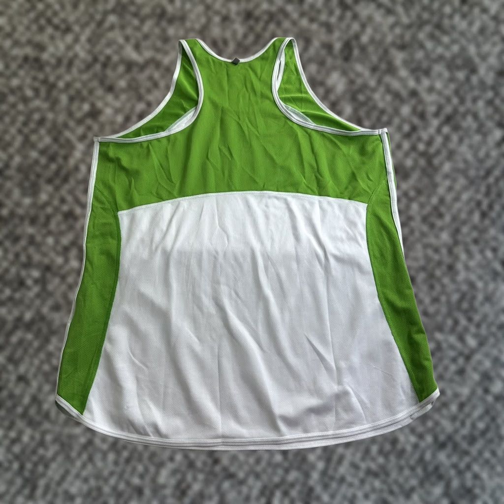 Nike Nike DRI-Fit Womens Racerback Athletic White Green Tank Top XL Sleeveless Size XL / US 12-14 / IT 48-50 - 1 Thumbnail