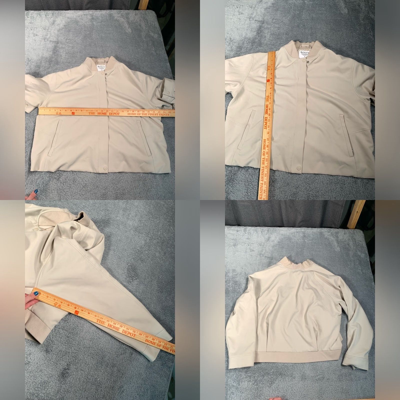 Athleta Athleta Jacket Women XL Cream Polyester Basic Jacket Size XL / US 12-14 / IT 48-50 - 8 Thumbnail