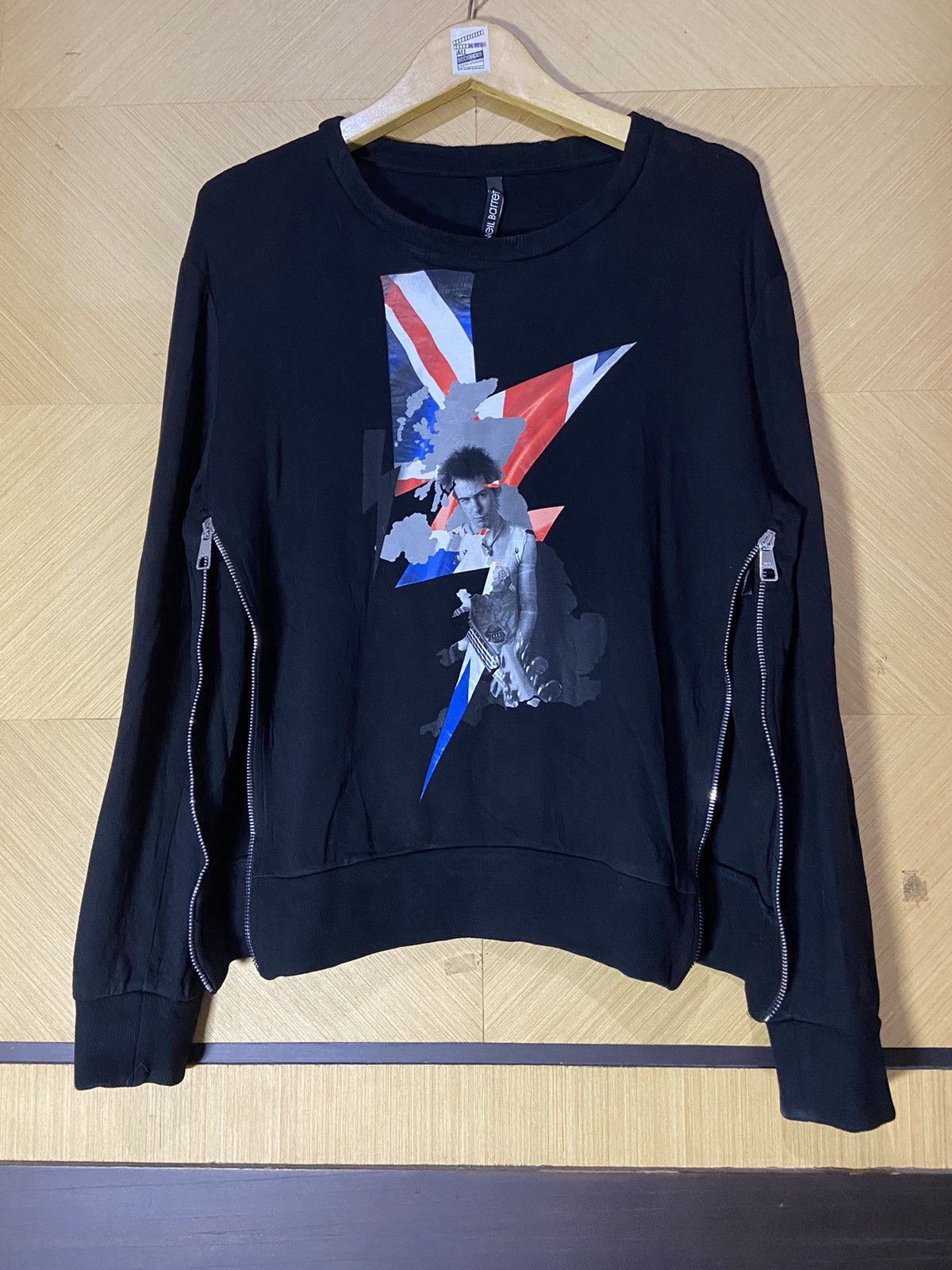 Neil Barrett Rare💥 neil barrett sid vicious double zipper sweatshirt Size US L / EU 52-54 / 3 - 2 Thumbnail
