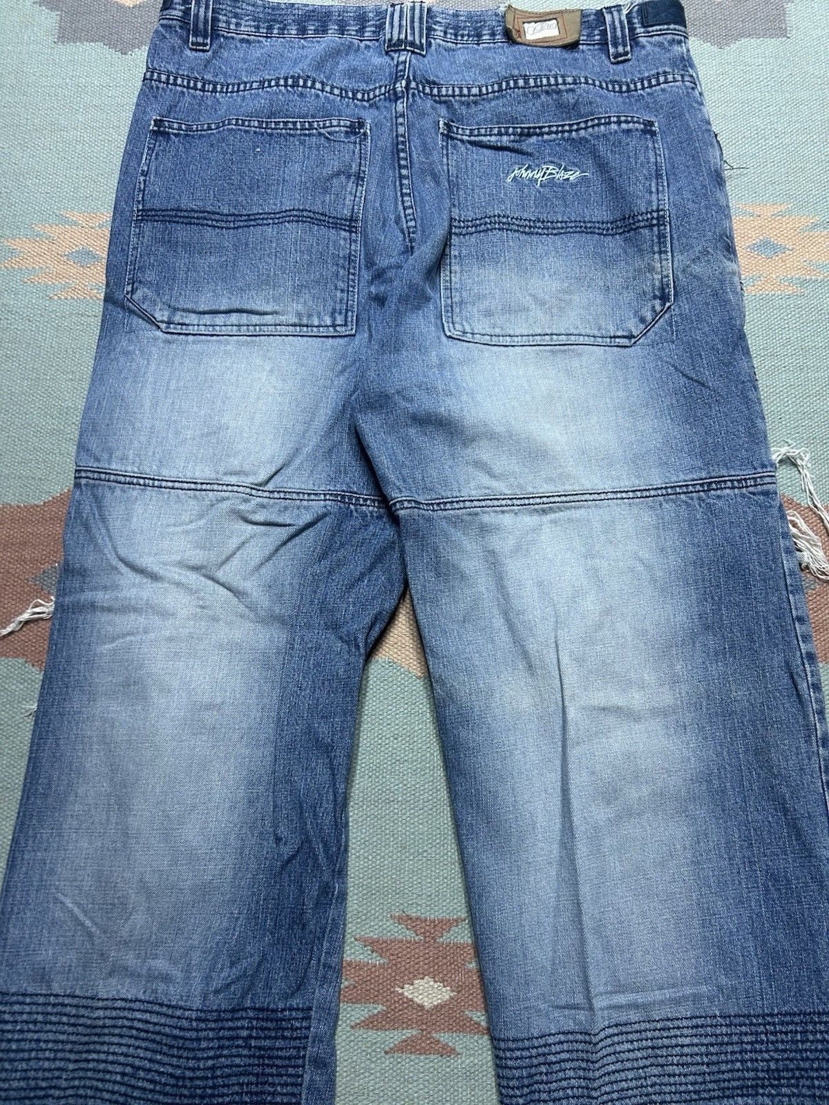 Vintage y2k baggy jeans Johnny blaze distressed wide patched 38x32 Size US 38 / EU 54 - 9 Thumbnail