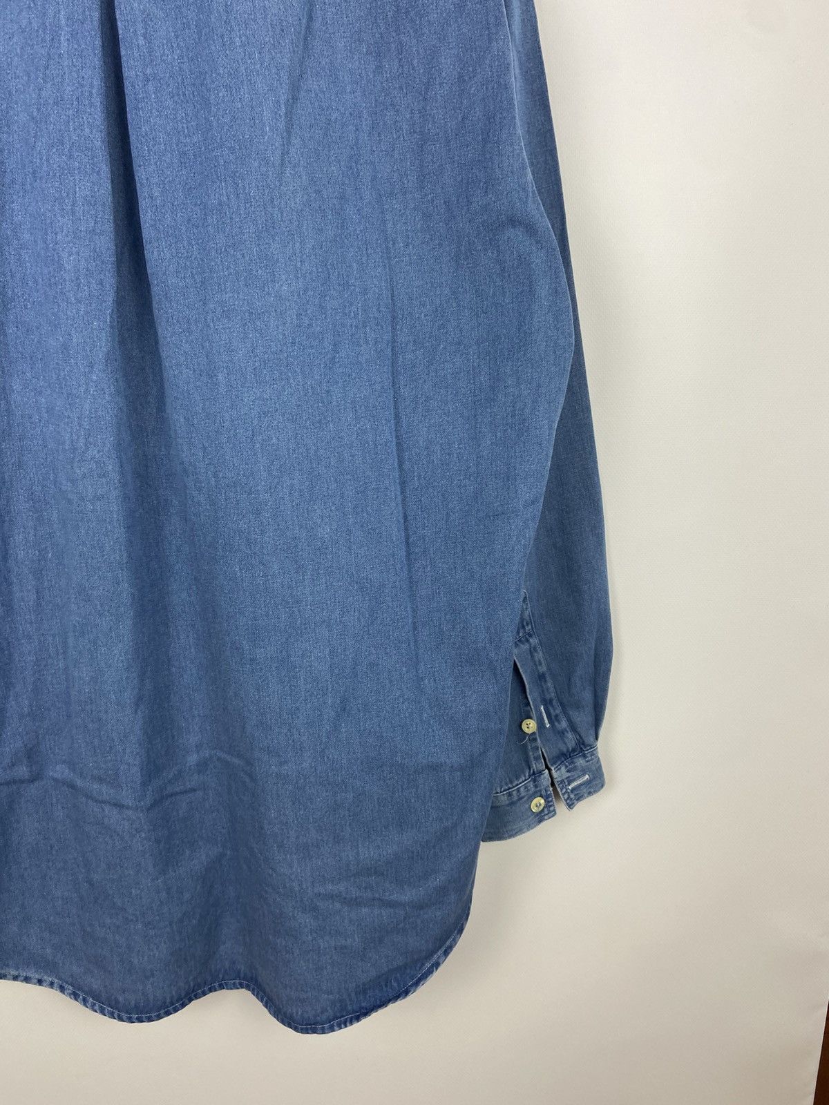 Burberry Vintage Thomas Burberry Denim Blue Men's Button-Up Shirt Size US S / EU 44-46 / 1 - 14 Thumbnail