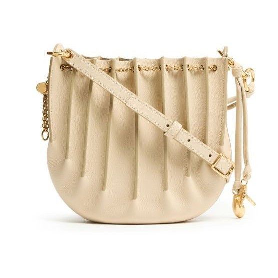 Chloe Chloe Sea Treasures Drawstring Deep Ivory Grained Leather Sh Size ONE SIZE - 1 Thumbnail