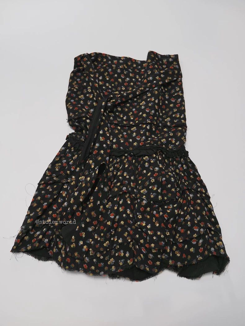 Comme des Garcons Comme des Garcons size M Broken flower and raw edge wrap s Size 23" - 4 Thumbnail