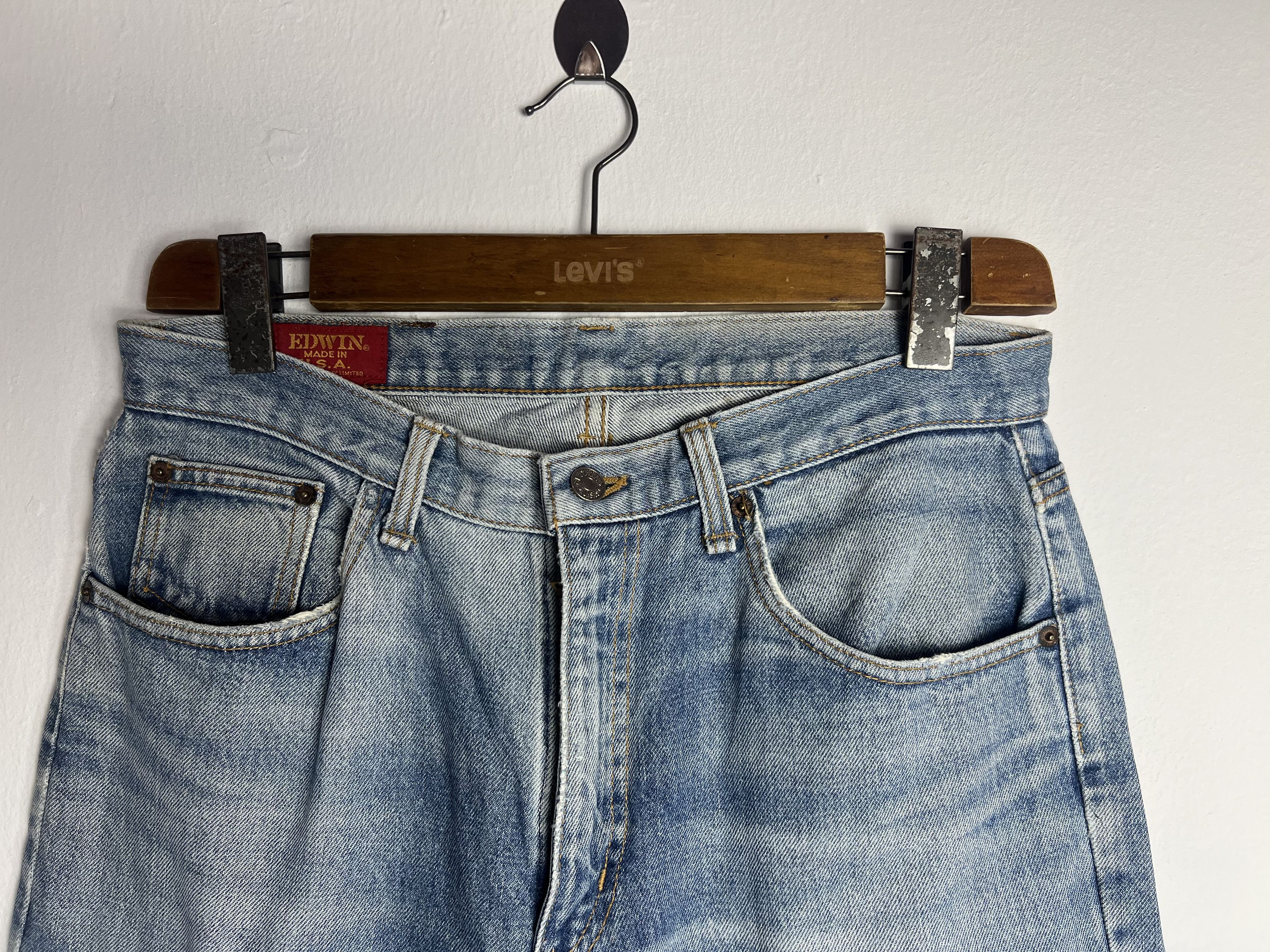 Edwin Vintage Edwin Made in USA Denim Distressed Size US 34 / EU 50 - 2 Thumbnail