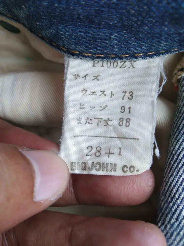 Japanese Brand Vintage GLHEART x BIG JOHN Selvedge Distressed Jeans Size US 29 - 11 Thumbnail