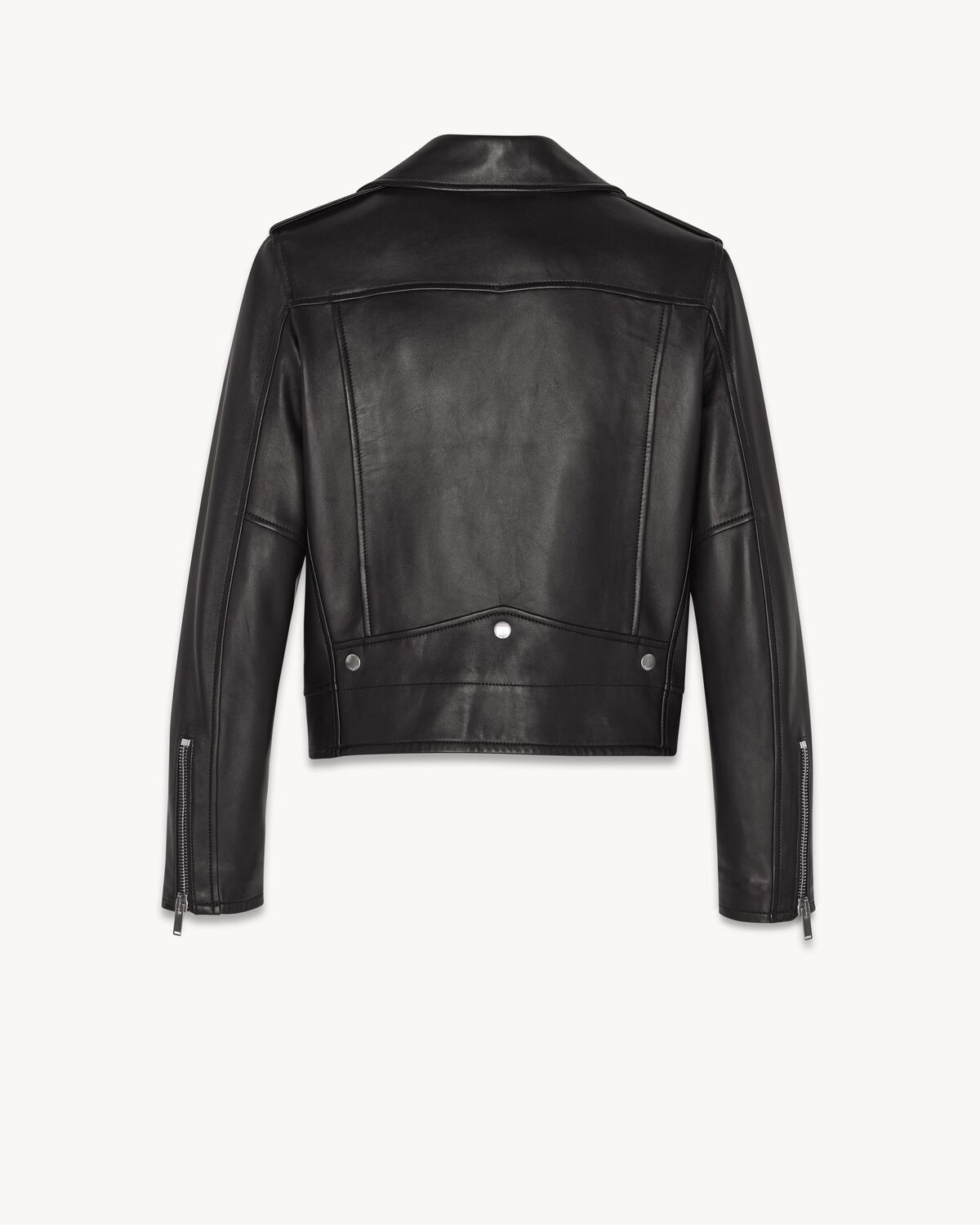 Saint Laurent Paris 💥$5.5K VALUE💥Motorcycle Jacket in plunged Lambskin Size US L / EU 52-54 / 3 - 2 Thumbnail