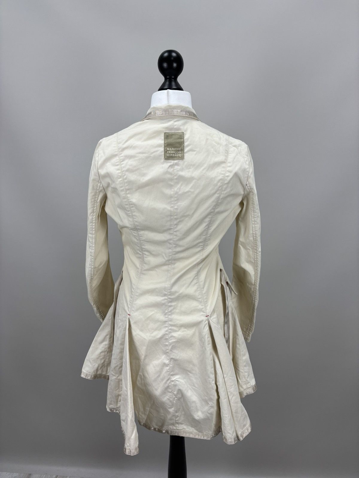 Marithe + Francois Girbaud Womens jacket Marithe Francois Girbaud Size XS/S Color Beige Size XS / US 0-2 / IT 36-38 - 6 Thumbnail