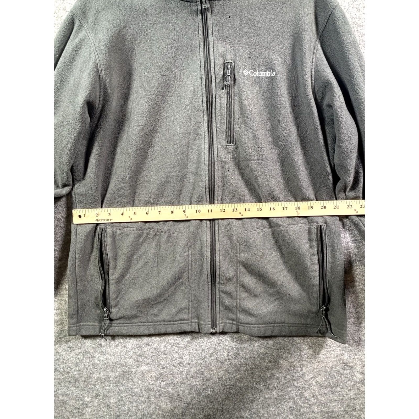 Vintage Columbia Women's Fleece Comfort Jacket Zip Up Gray Large Distressed Solid Jacket Womens Regular Size L Columbia Omni Heat Size L / US 10 / IT 46 - 2 Thumbnail