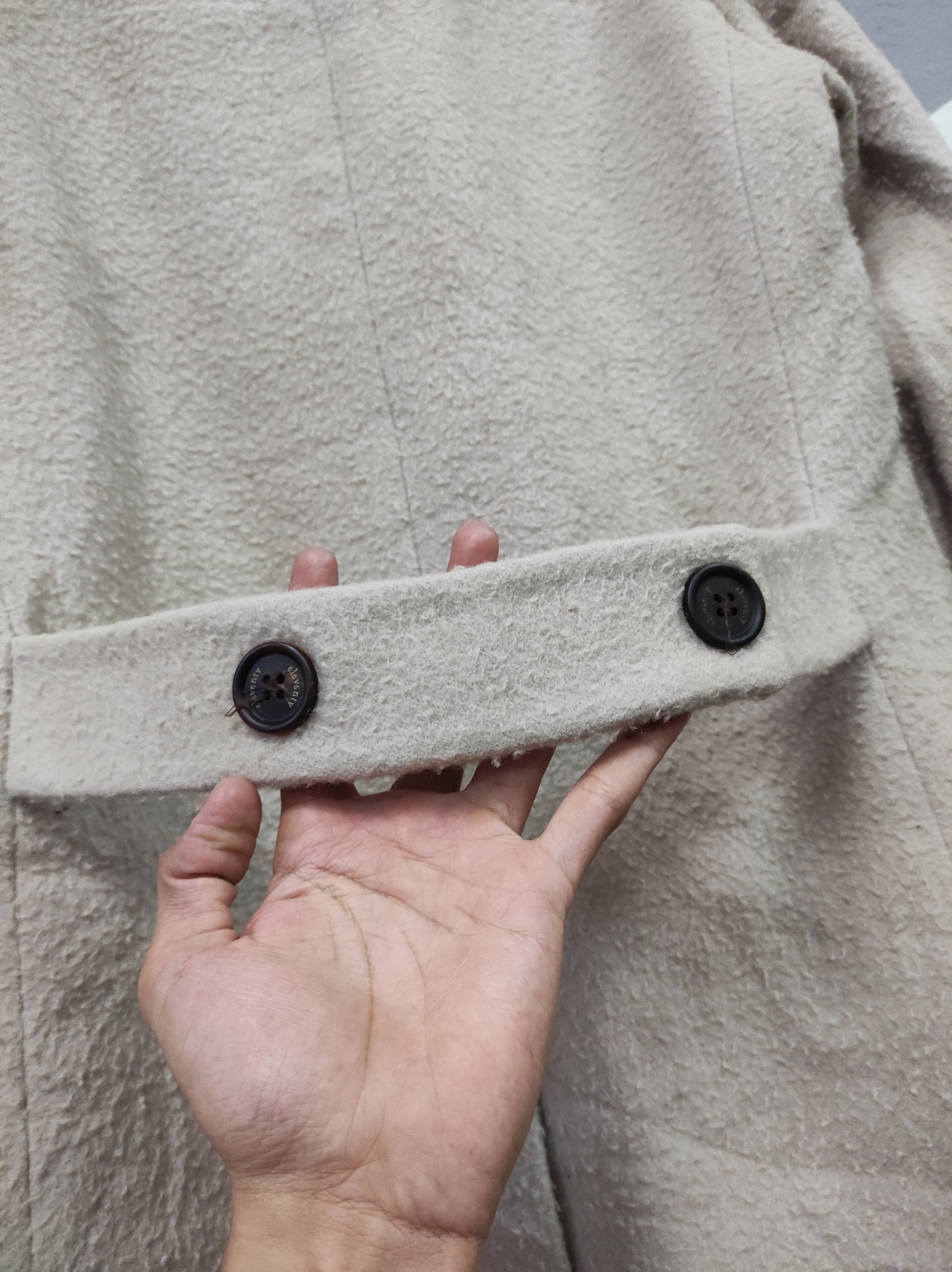 Eleventy ELEVENTY WOOL DOUBLE BREASTED COAT OVERCOAT Size US S / EU 44-46 / 1 - 8 Thumbnail