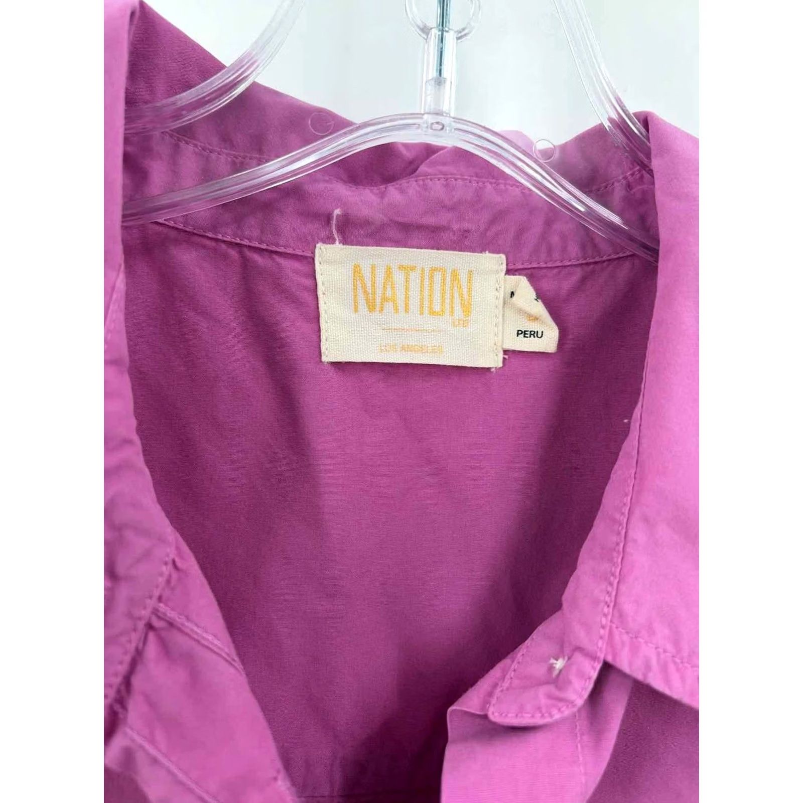 P.E Nation Nation Blouse Size Small Pink Button Down Pre-Owned Size S / US 4 / IT 40 - 3 Thumbnail