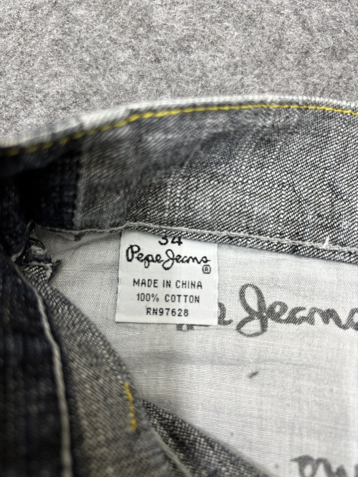 Japanese Brand 💥Baggy Patchwork💥Sick Rapper Pepe Patchwork Denim F687 Size US 35 - 19 Thumbnail