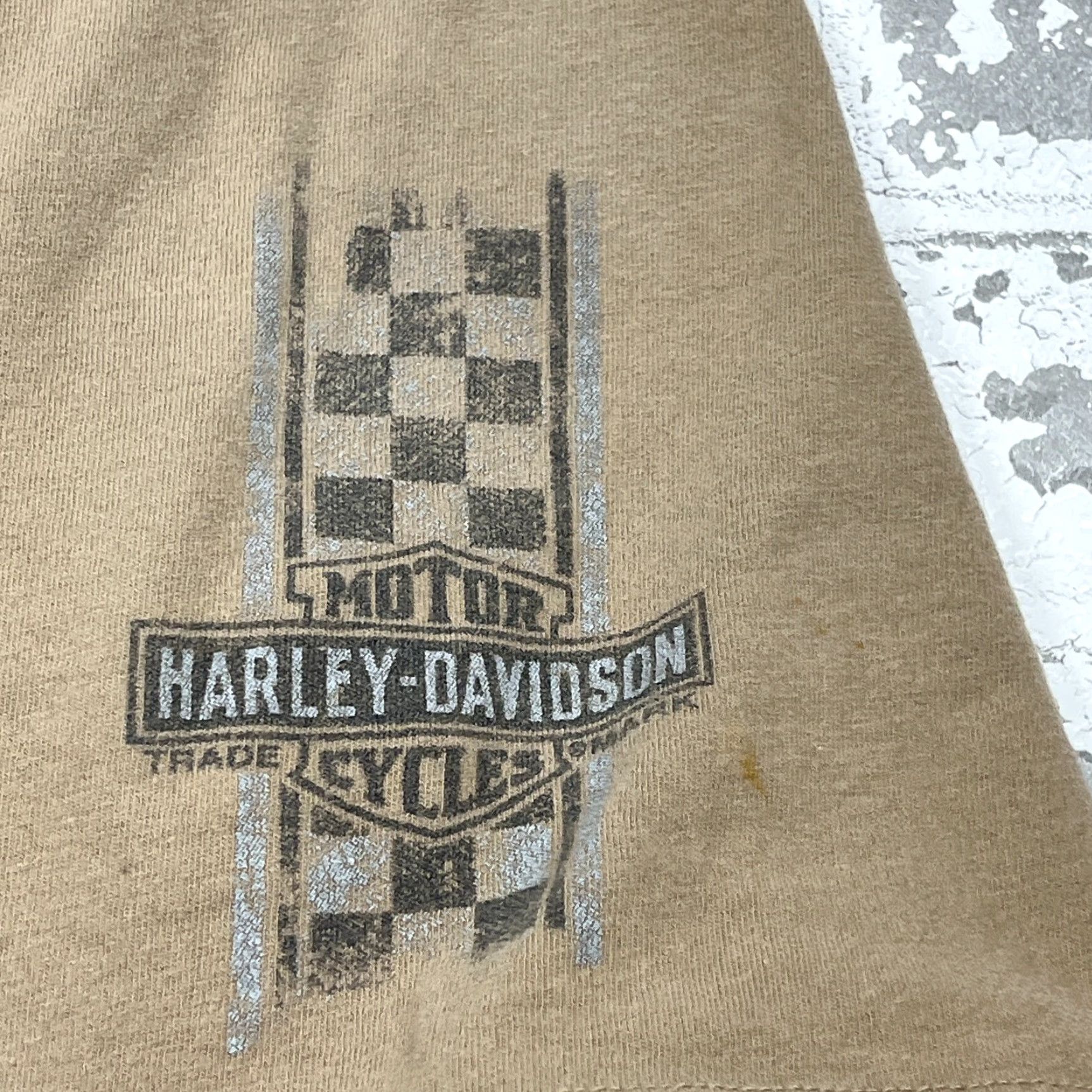 Harley Davidson Harley-Davidson Shirt Men 3XL Brown T Tee Black Sheep Racing Retro Biker Logo Graphic Print Casual Short Sleeve T-Shirt Mens Size US XXL / EU 58 / 5 - 5 Thumbnail