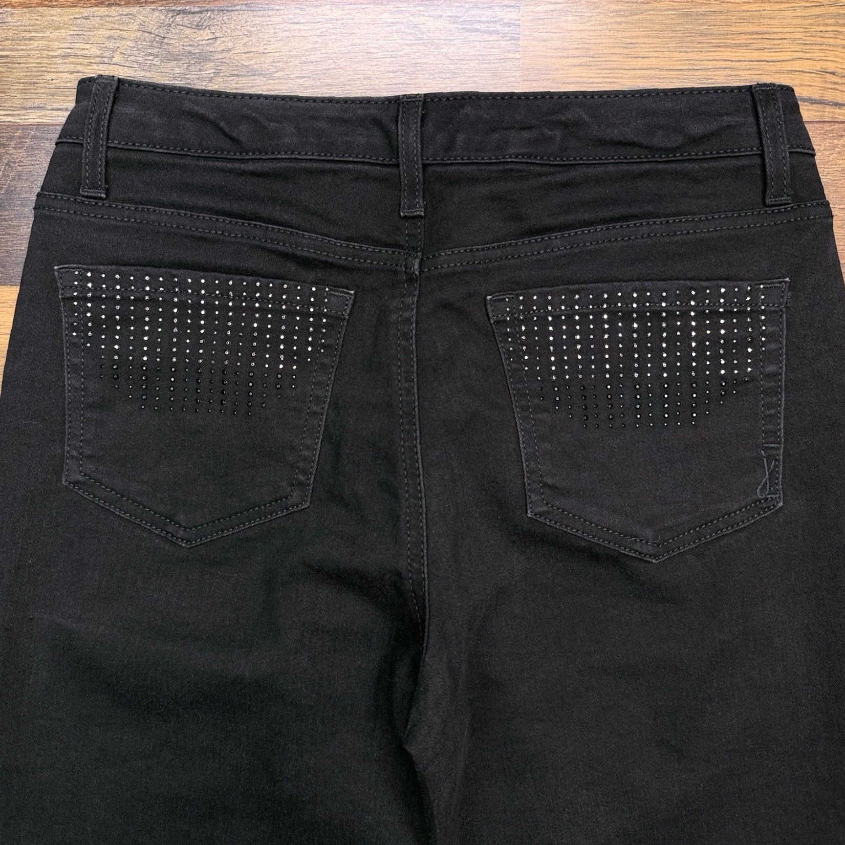 Jones New York Jones New York Jeans Womens 6 Short Black Mid Rise Stretch Straight Jeans Womens 6 Short Black Stretch Straight Den​im Pants Size 28" / US 6 / IT 42 - 6 Thumbnail