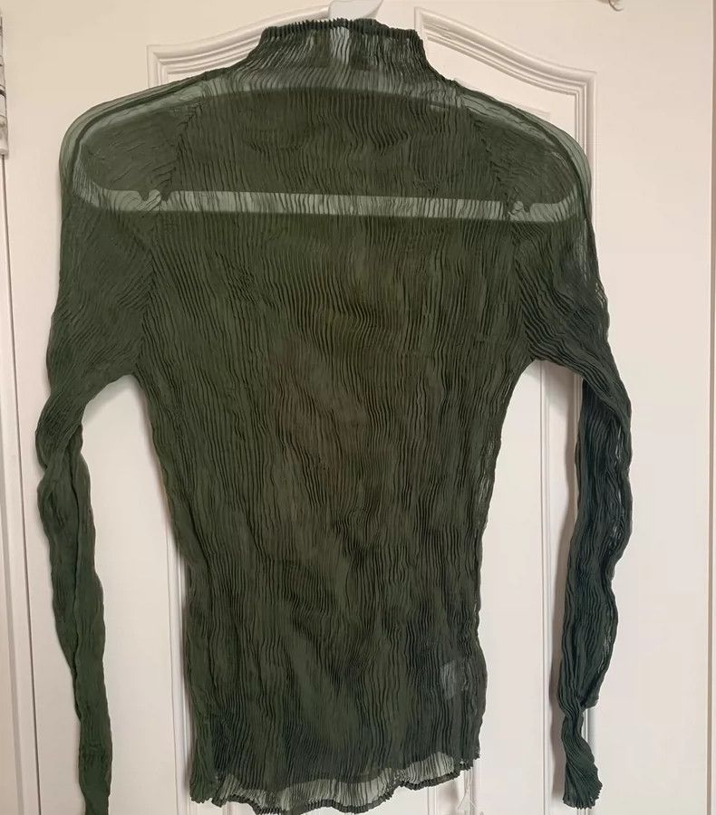 Issey Miyake Issey Miyake Pleated Mock Neck Top - dmc Size US S / EU 44-46 / 1 - 1 Thumbnail