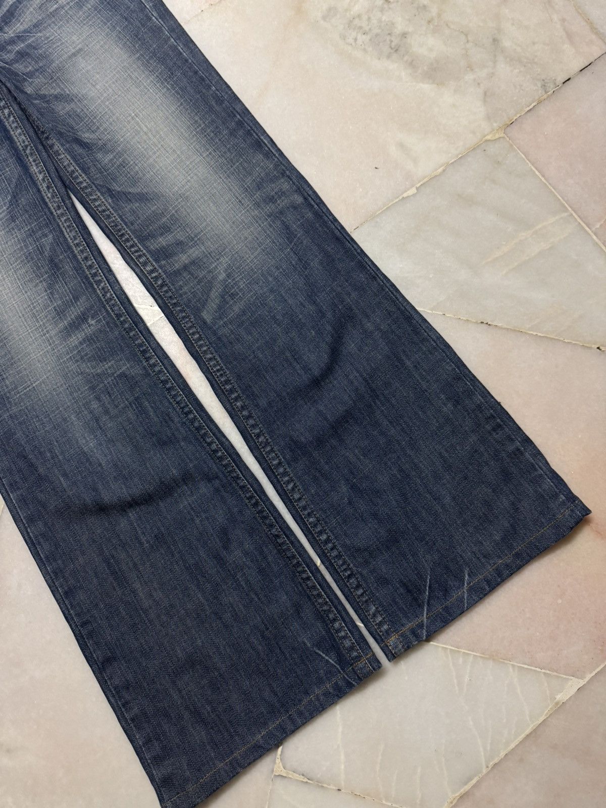 If Six Was Nine 💥BAGGY FLARE💥90's RED PEPPER BELL BOTTOM WHISKER LOW RISE Size US 28 / EU 44 - 9 Thumbnail