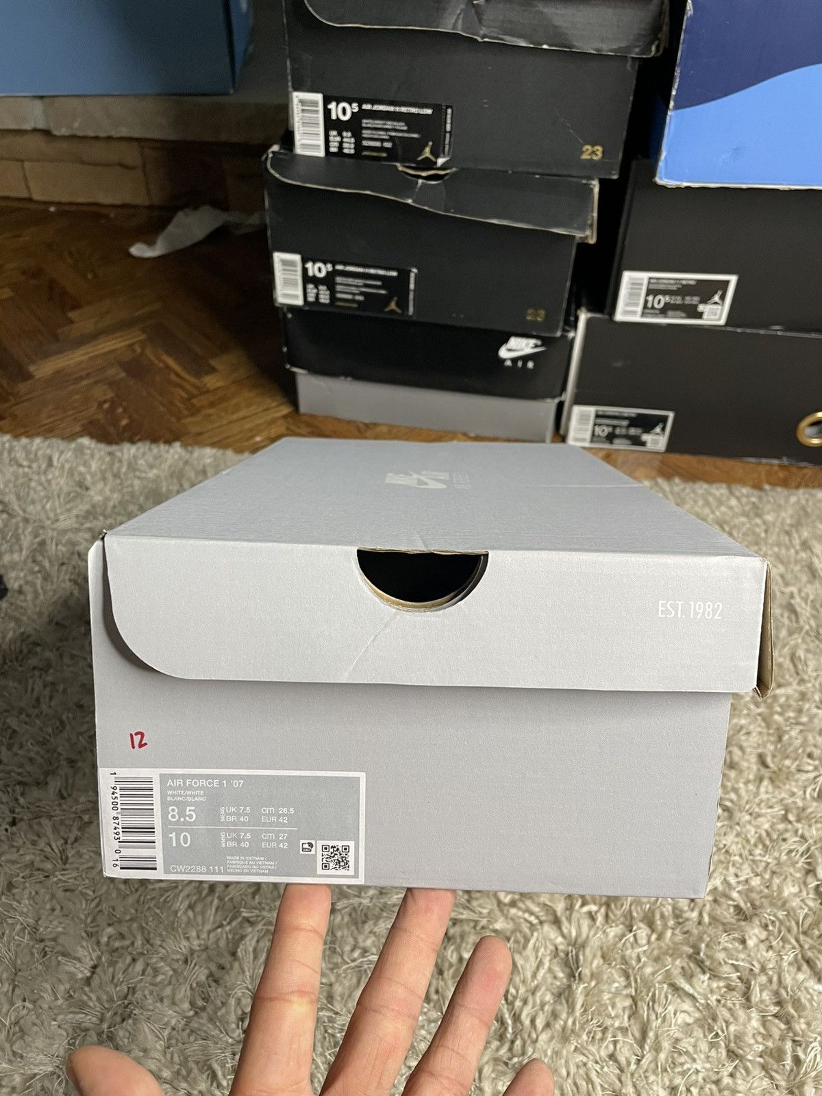 Nike Air Force 1 Triple White Size US 8.5 / EU 41-42 - 12 Thumbnail