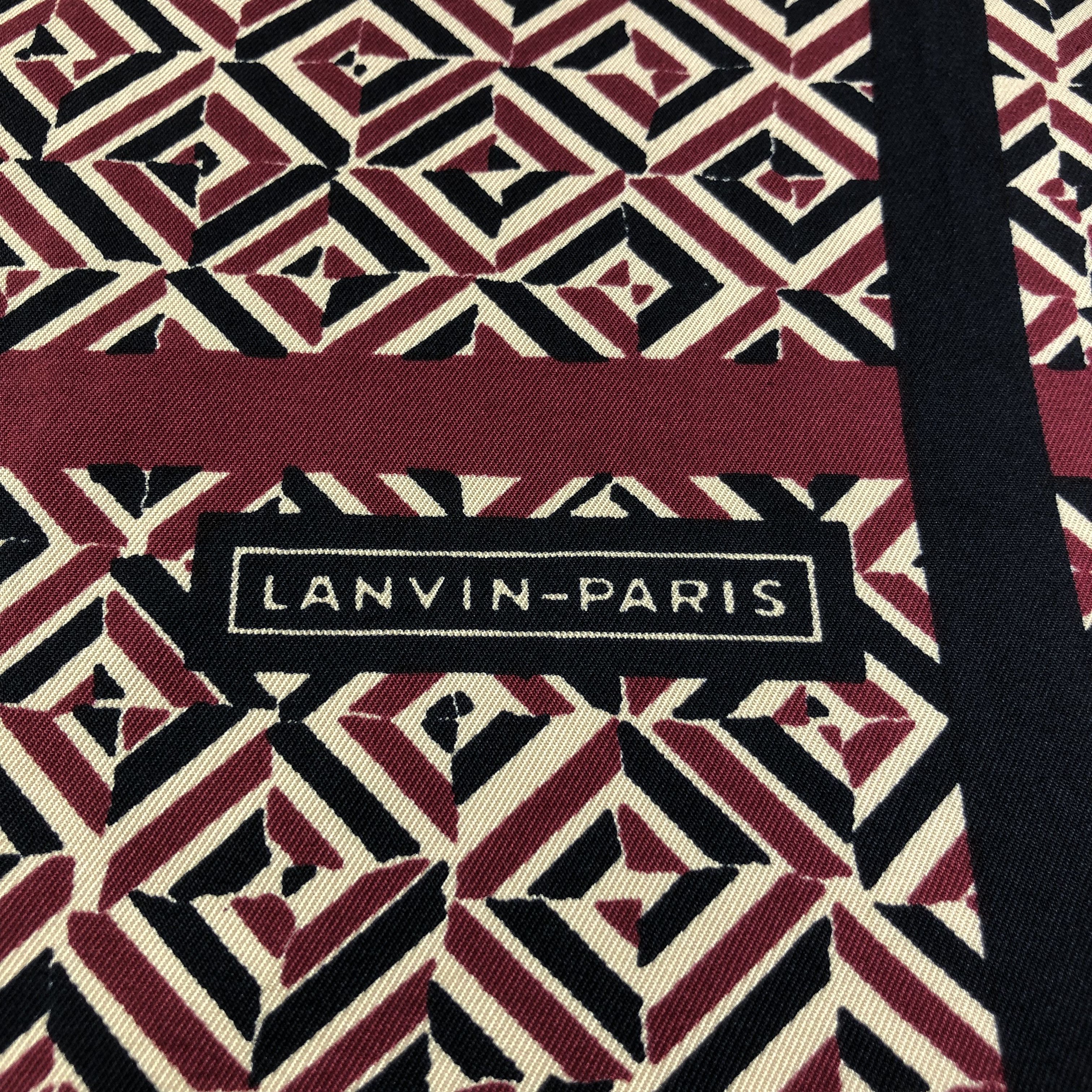 Lanvin Lanvin Silk Handkerchief Neckerchief Bandana H1971 Size ONE SIZE - 4 Thumbnail