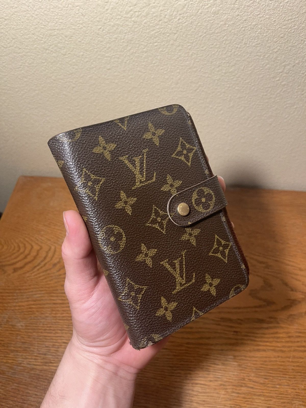 Louis Vuitton Coated Canvas Porte-Papier Zippé Wallet