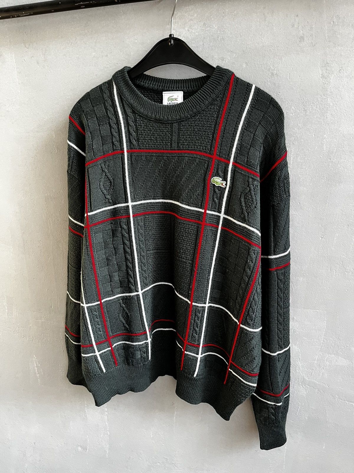 Lacoste × Vintage Lacoste knit sweater vintage Size US L / EU 52-54 / 3 - 3 Thumbnail