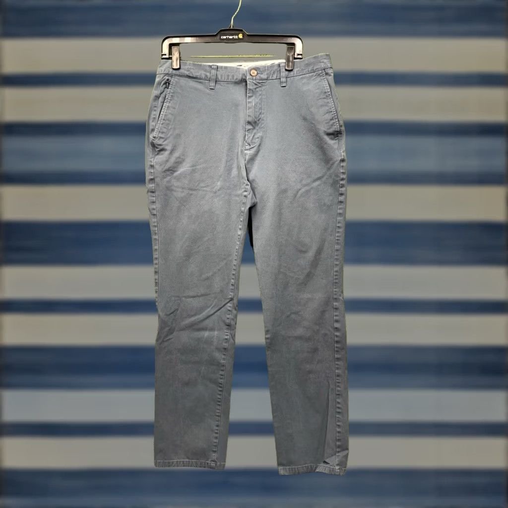Bonobos Bonobos Weekday Warrior Slim Pants Mens 34x32 Cotton Spandex Chino Grey 4 Way Stretch Casual Dress Straight Hem Spring Fall Summer Modern Preppy Mens Size US 34 / EU 50 - 1 Thumbnail