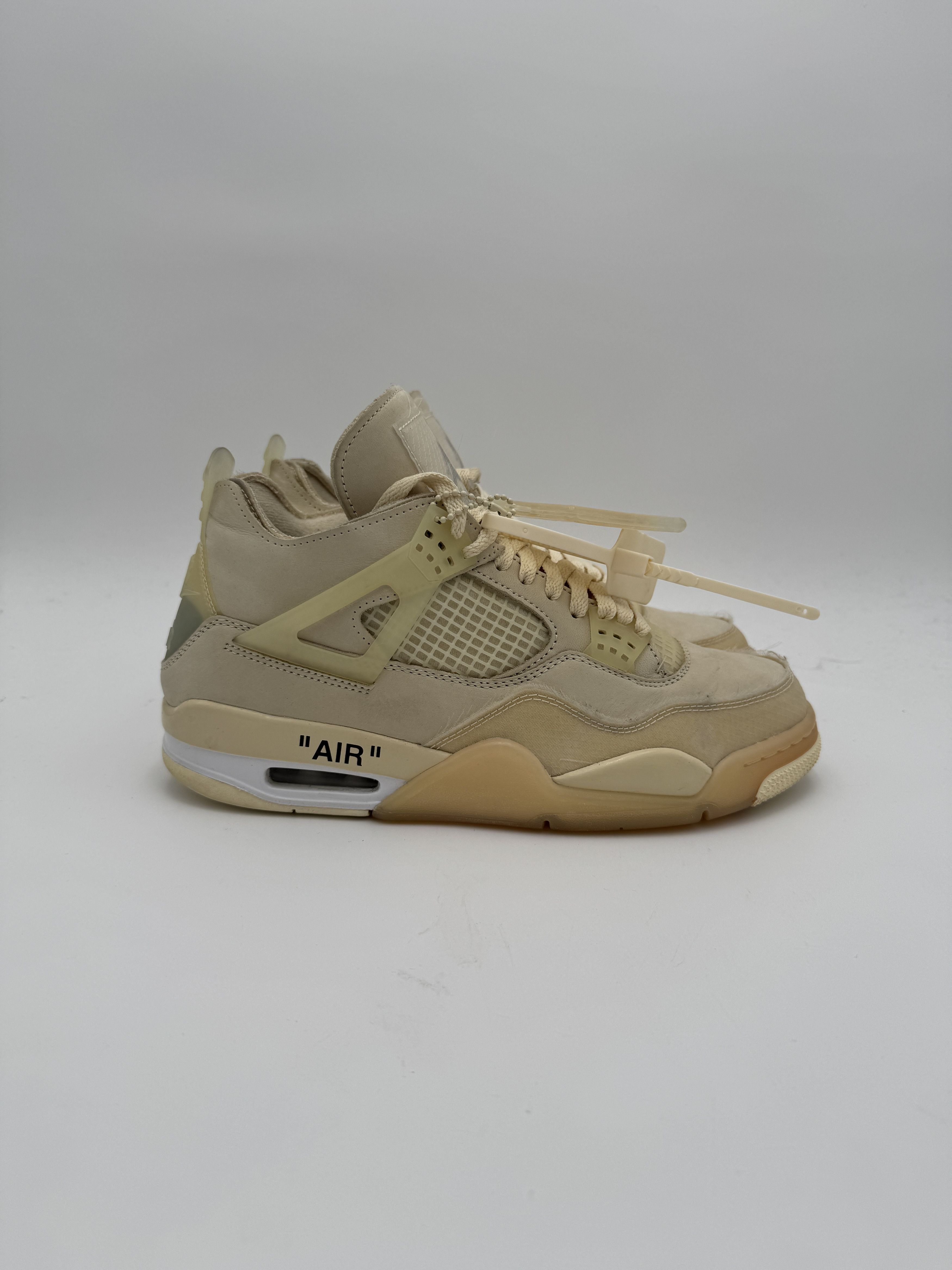 Jordan Brand × Off-White OFF-WHITE Nike Air Jordan 4 Sail White Size US 9 / EU 42 - 3 Thumbnail