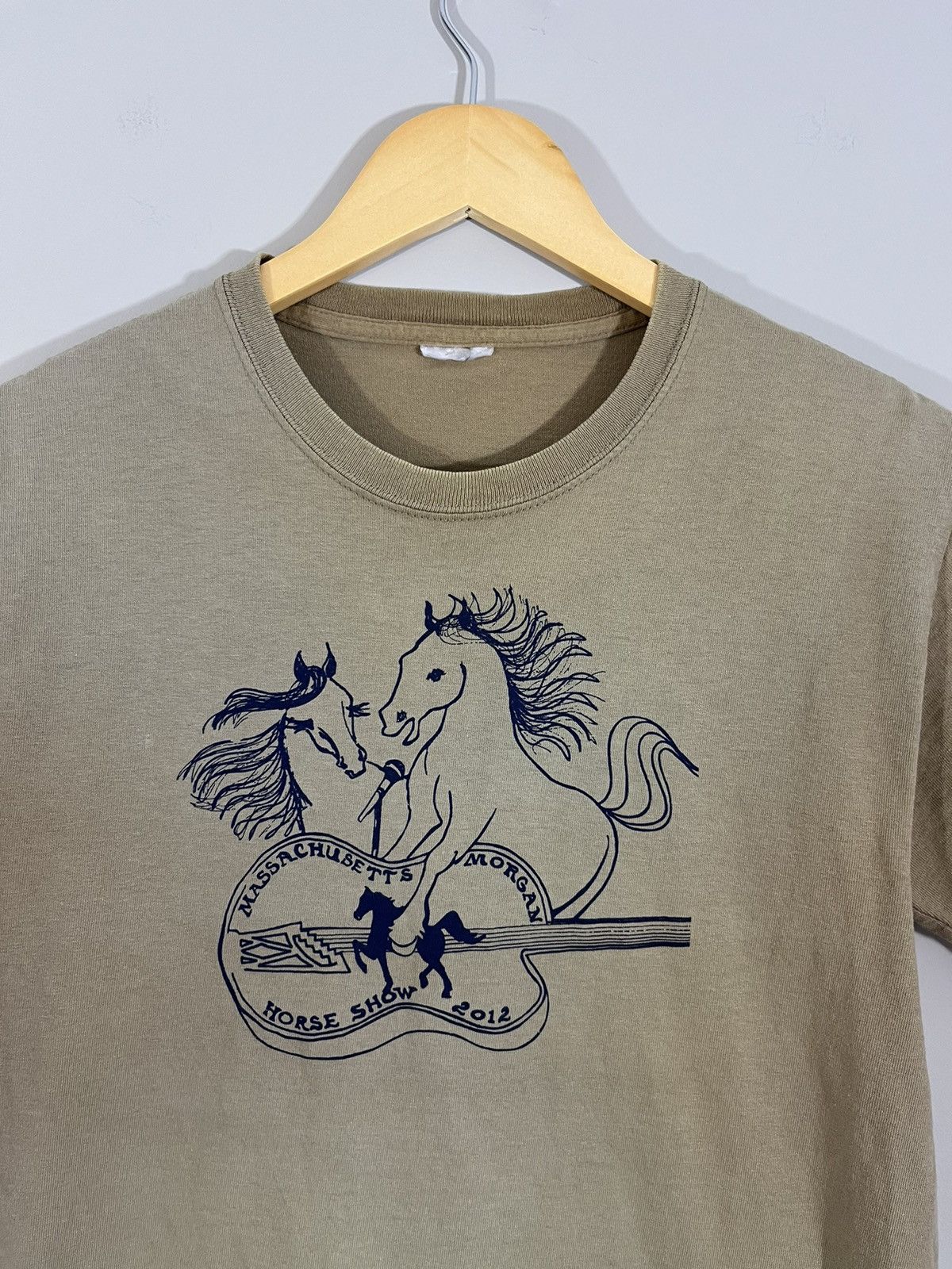 Vintage Sun Faded Morgan Horse Show Distressed 2000s Tee Size US S / EU 44-46 / 1 - 2 Thumbnail