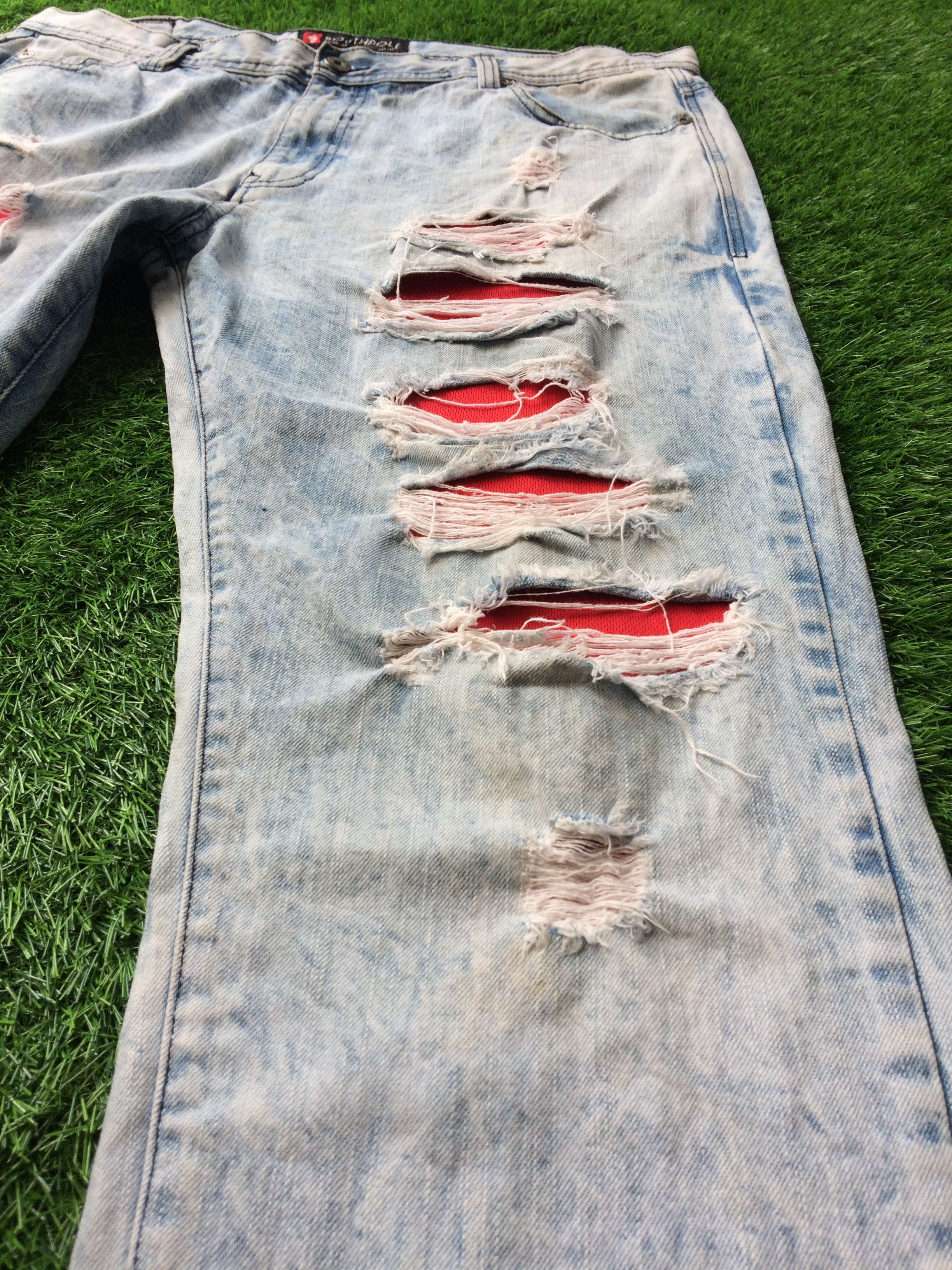 Southpole Distressed Ripped Southpole Acid Wash Jeans D-722 Size US 40 / EU 56 - 7 Thumbnail