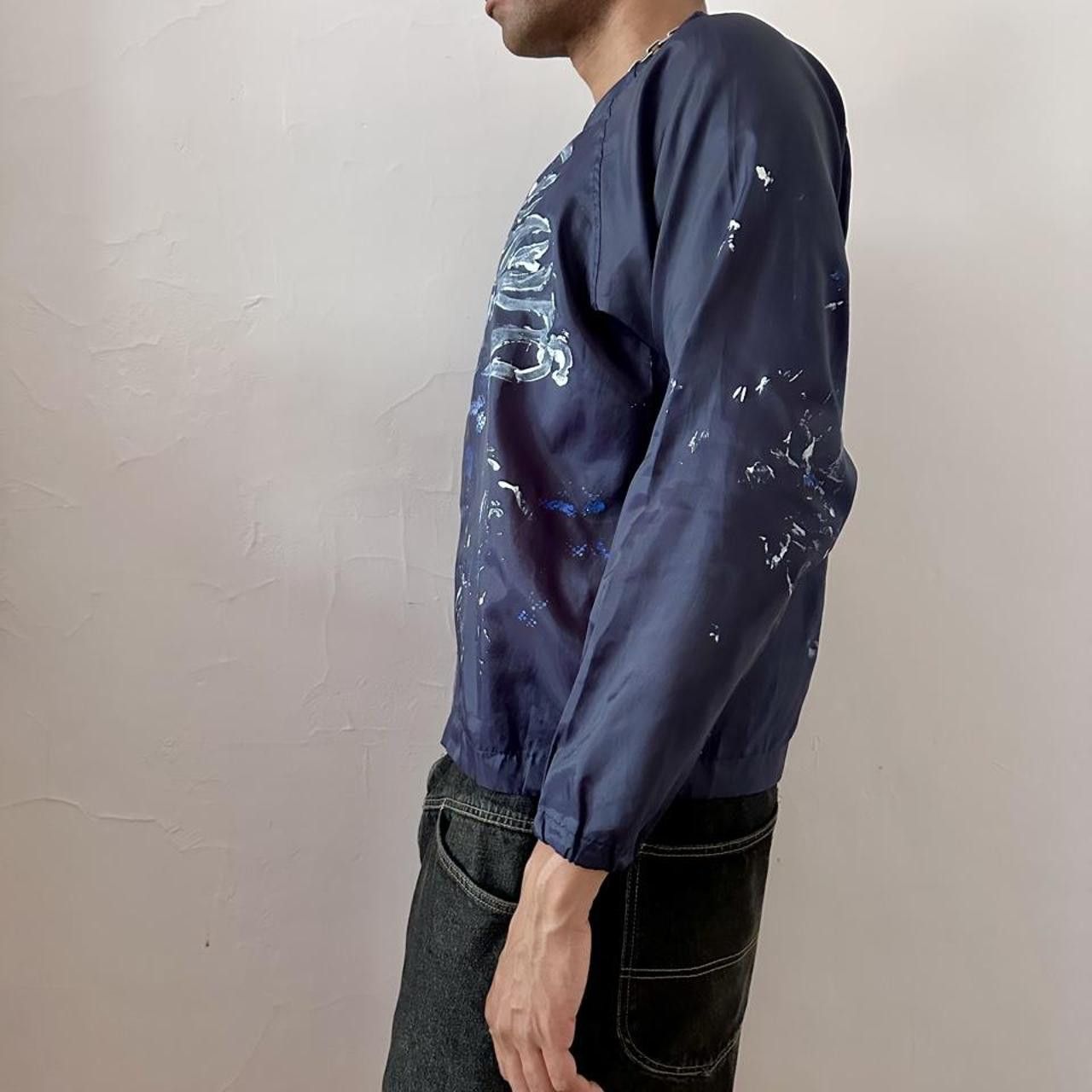 Other ASTROBOI* 'Mathias' Navy Nylon Painted Pullover Shirt - Med Size US M / EU 48-50 / 2 - 6 Thumbnail