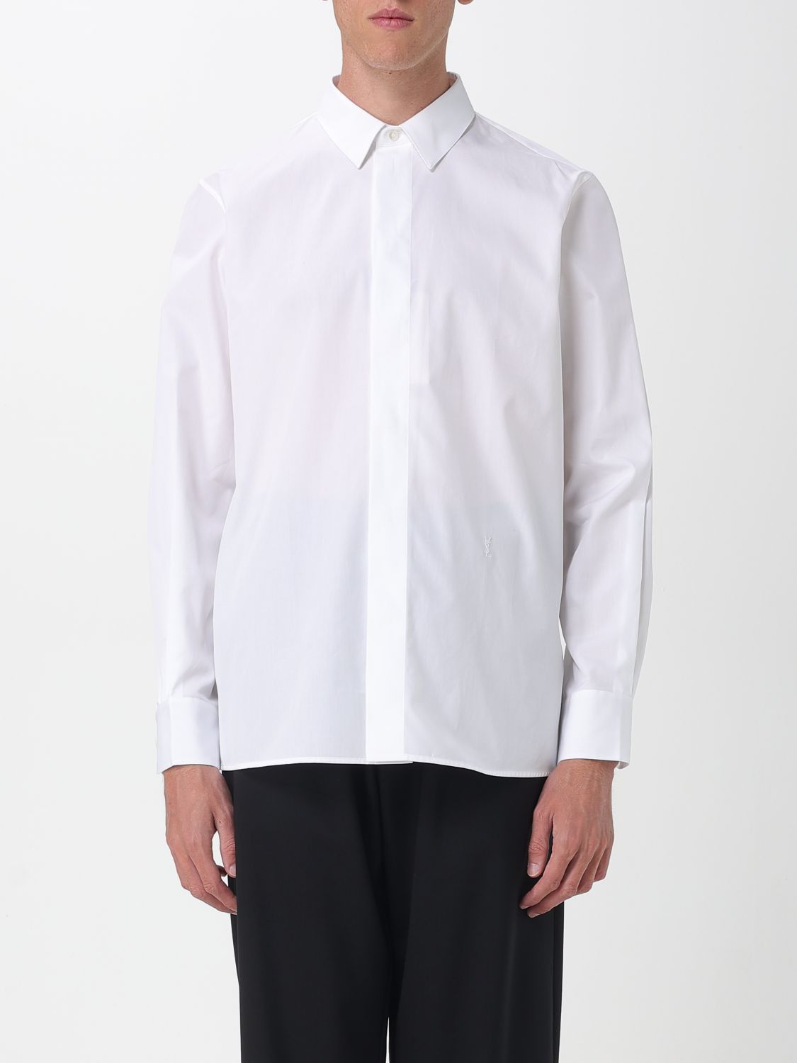Saint Laurent Paris Saint Laurent Shirt Men White Size US XXS / EU 40 - 1 Thumbnail