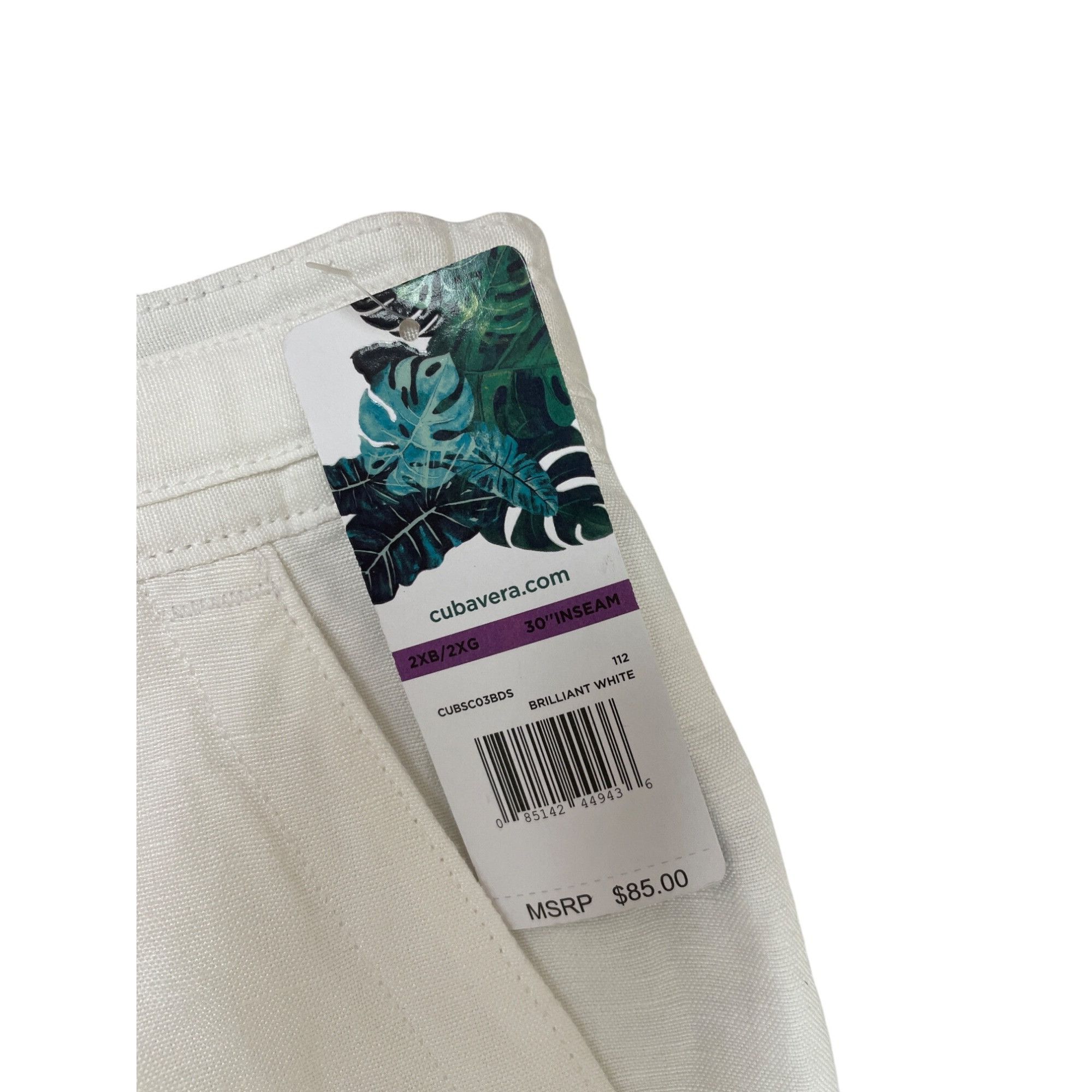 Cubavera Cubavera Womens white linen Blend Drawstring Wide Leg Pants Size 24" / US 00 / IT 34 - 6 Thumbnail