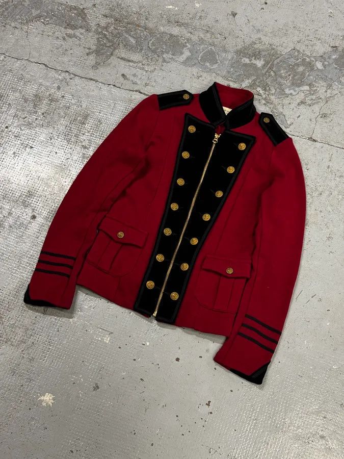Polo Ralph Lauren Ralph Lauren Red & Black Buttoned Officer Zip-Up Jacket Size M / US 6-8 / IT 42-44 - 5 Thumbnail