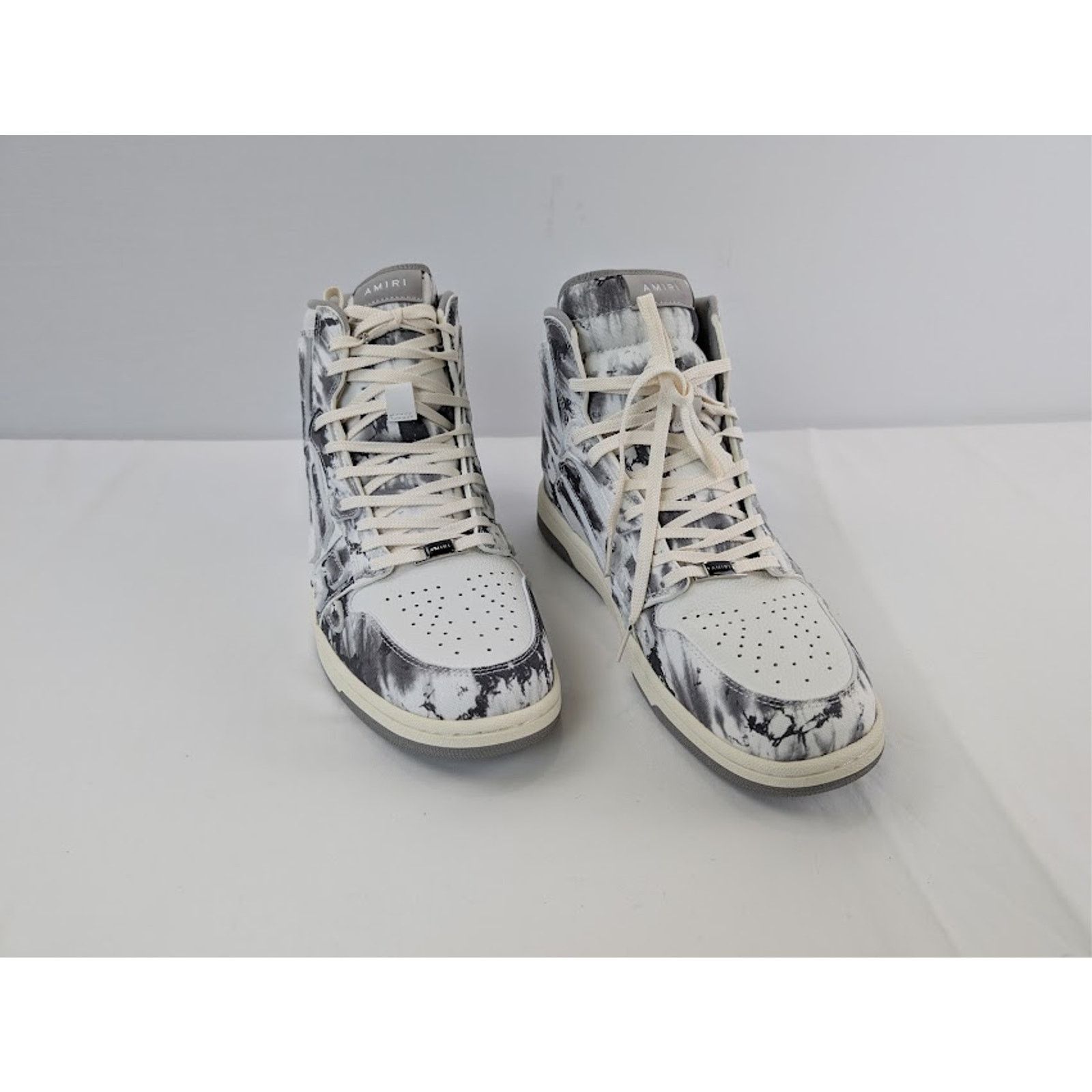 Amiri o1rshd1 Tie Dye Skel Hi Top Sneakers in Grey Size US 12 / EU 45 - 7 Thumbnail