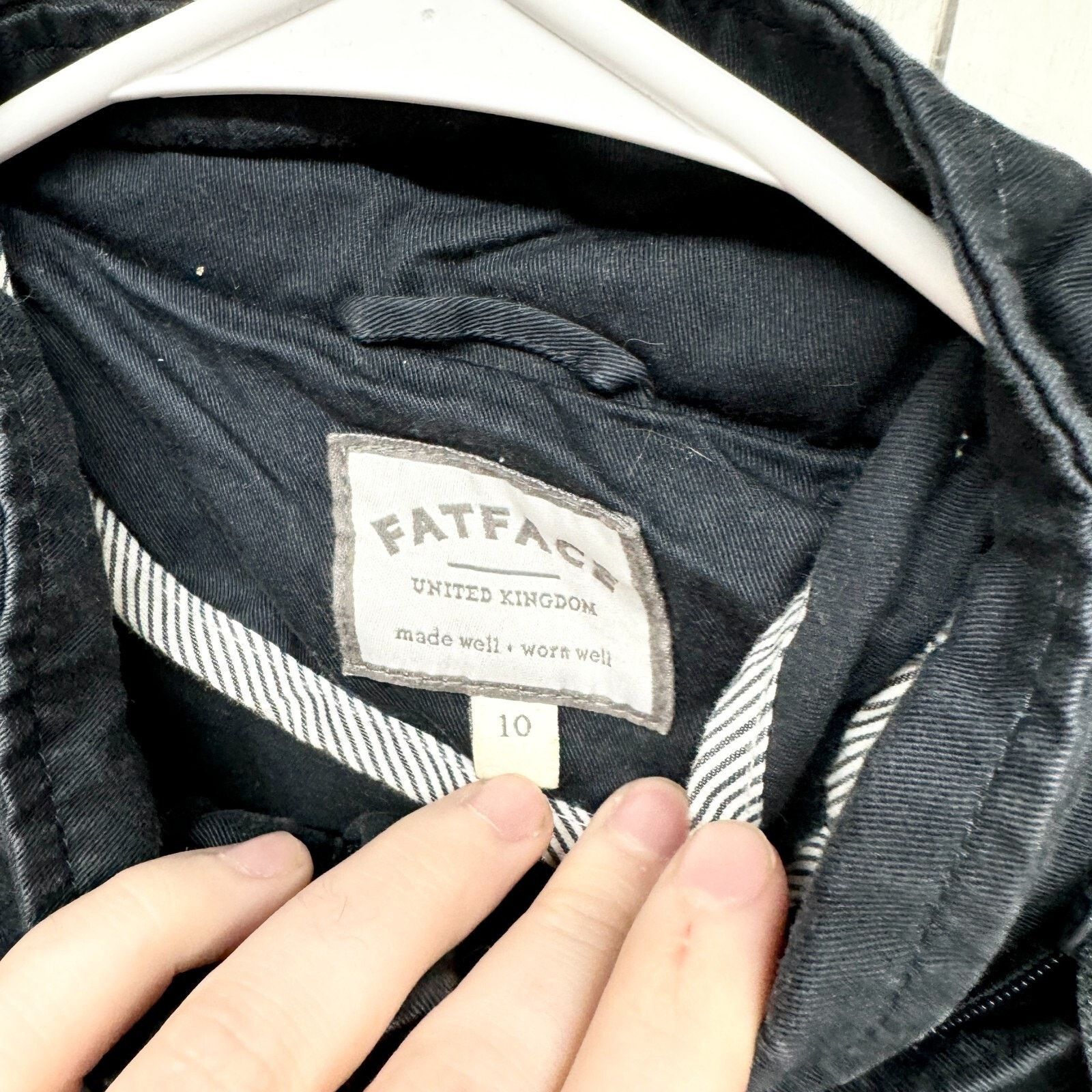 Other Fat Face Jacket Size 10 Zip Button Hood Utility Cinch Waist Size L / US 10 / IT 46 - 2 Thumbnail