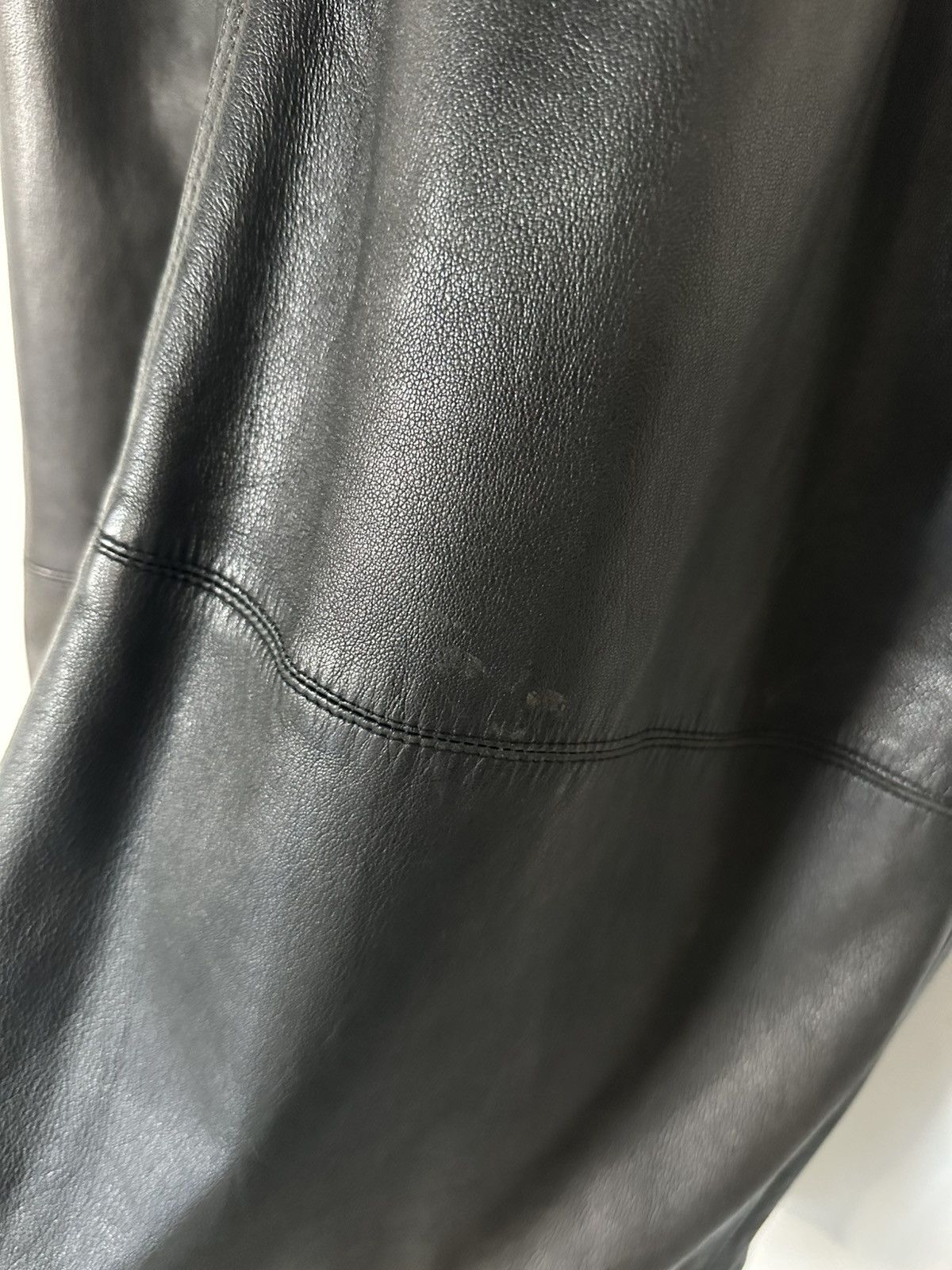 Versace Gianni Versace 80s Black Leather Trench Coat Size US XL / EU 56 / 4 - 10 Thumbnail